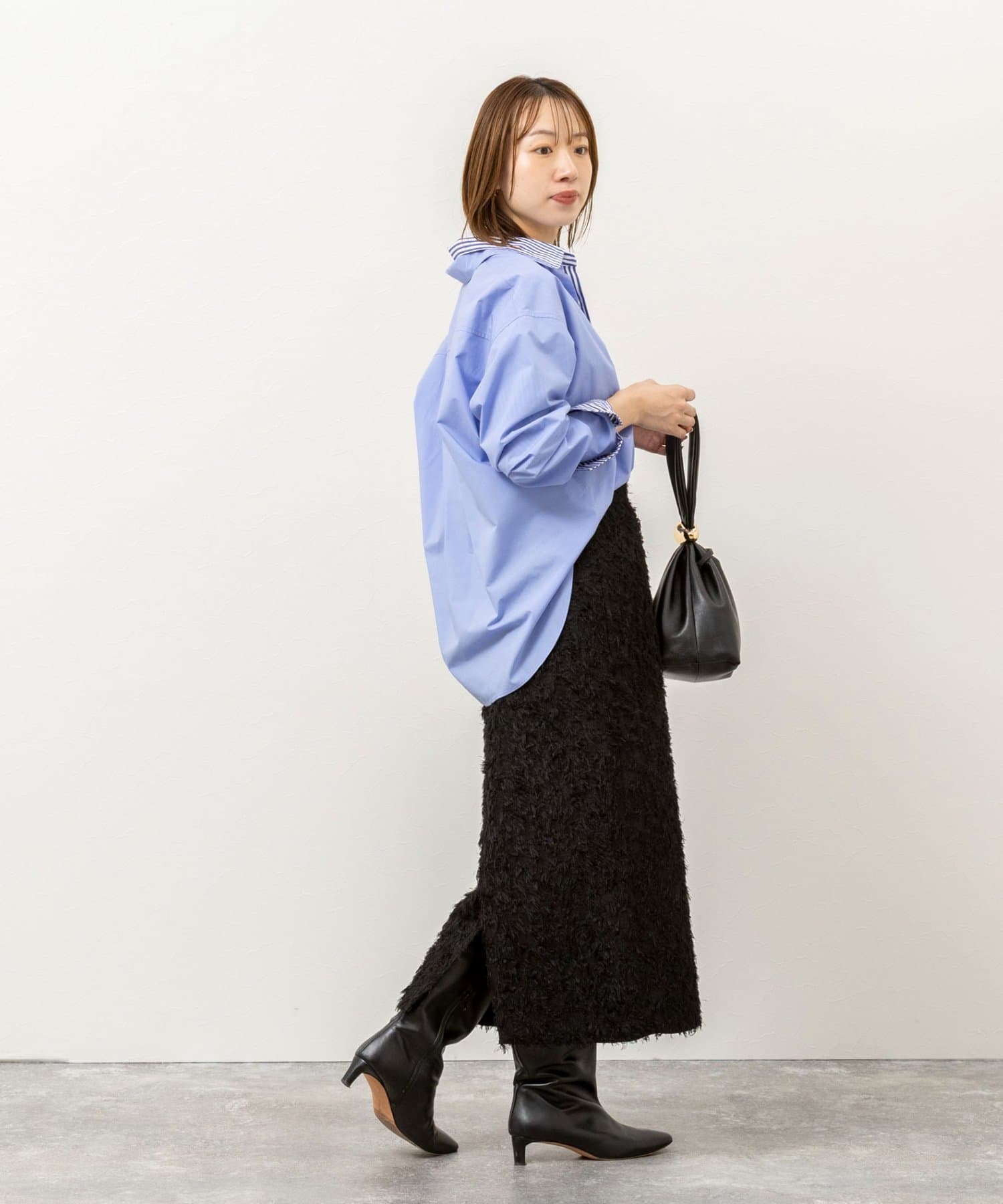 NOLLEY'S(ノーリーズ) ウォッシャブルベーシックレギュラーシャツ