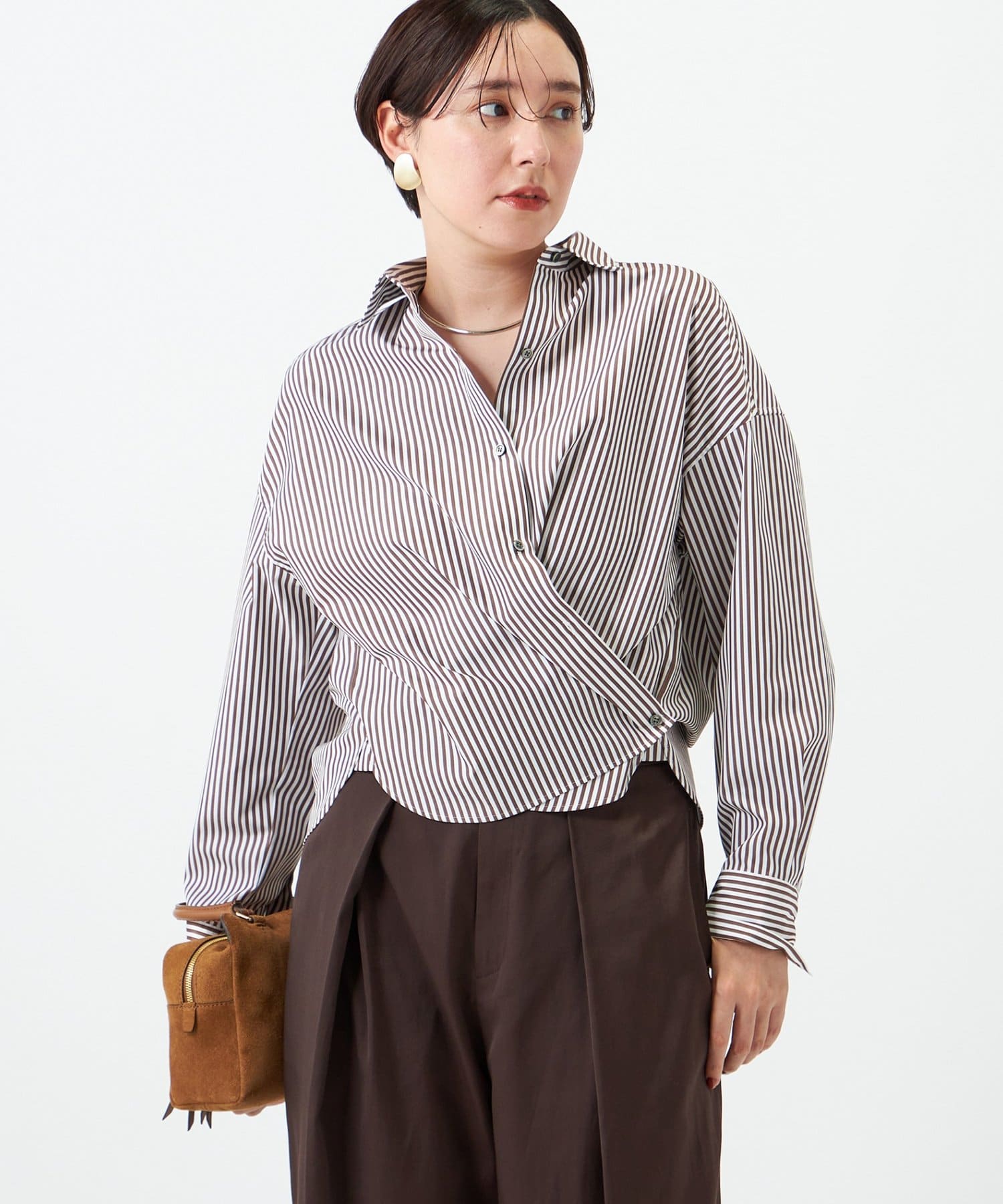 NOLLEY'S(ノーリーズ) ウォッシャブルMY STANDARDショートシャツ