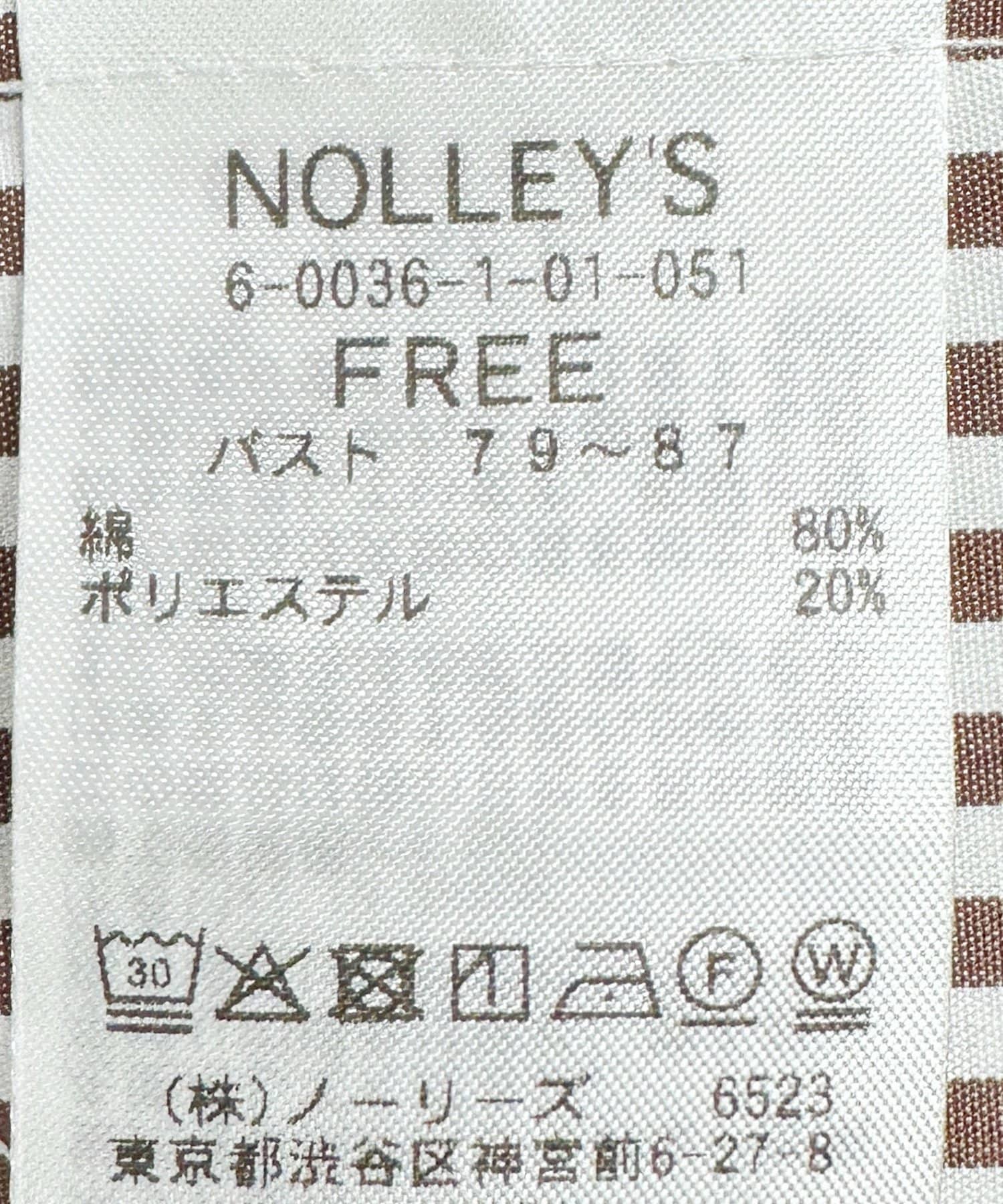 NOLLEY'S(ノーリーズ) ウォッシャブルMY STANDARDショートシャツ