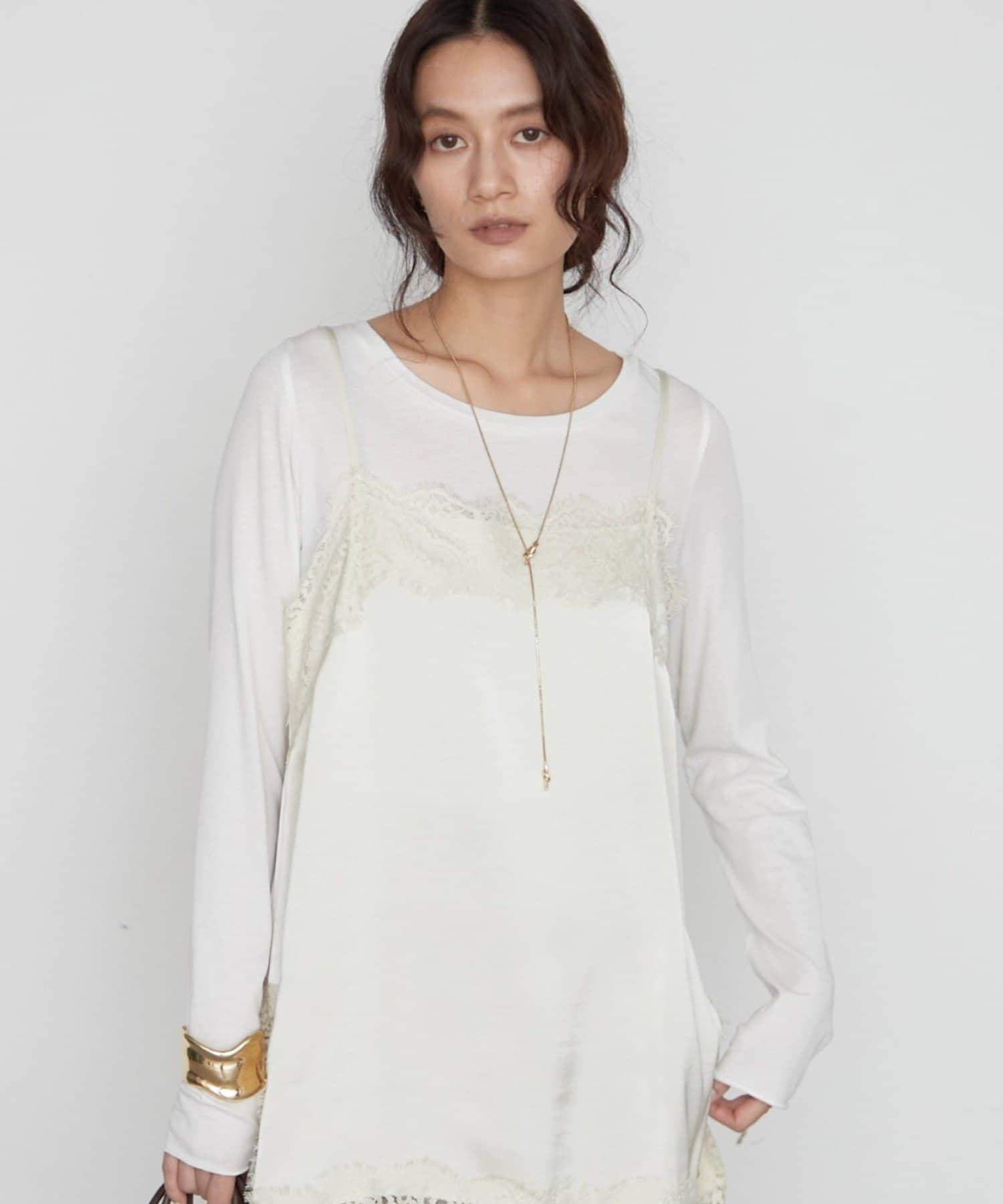 LOUNGEDRESS(ラウンジドレス) 《きちんと見えて着心地抜群》キュプラコットンカットソー