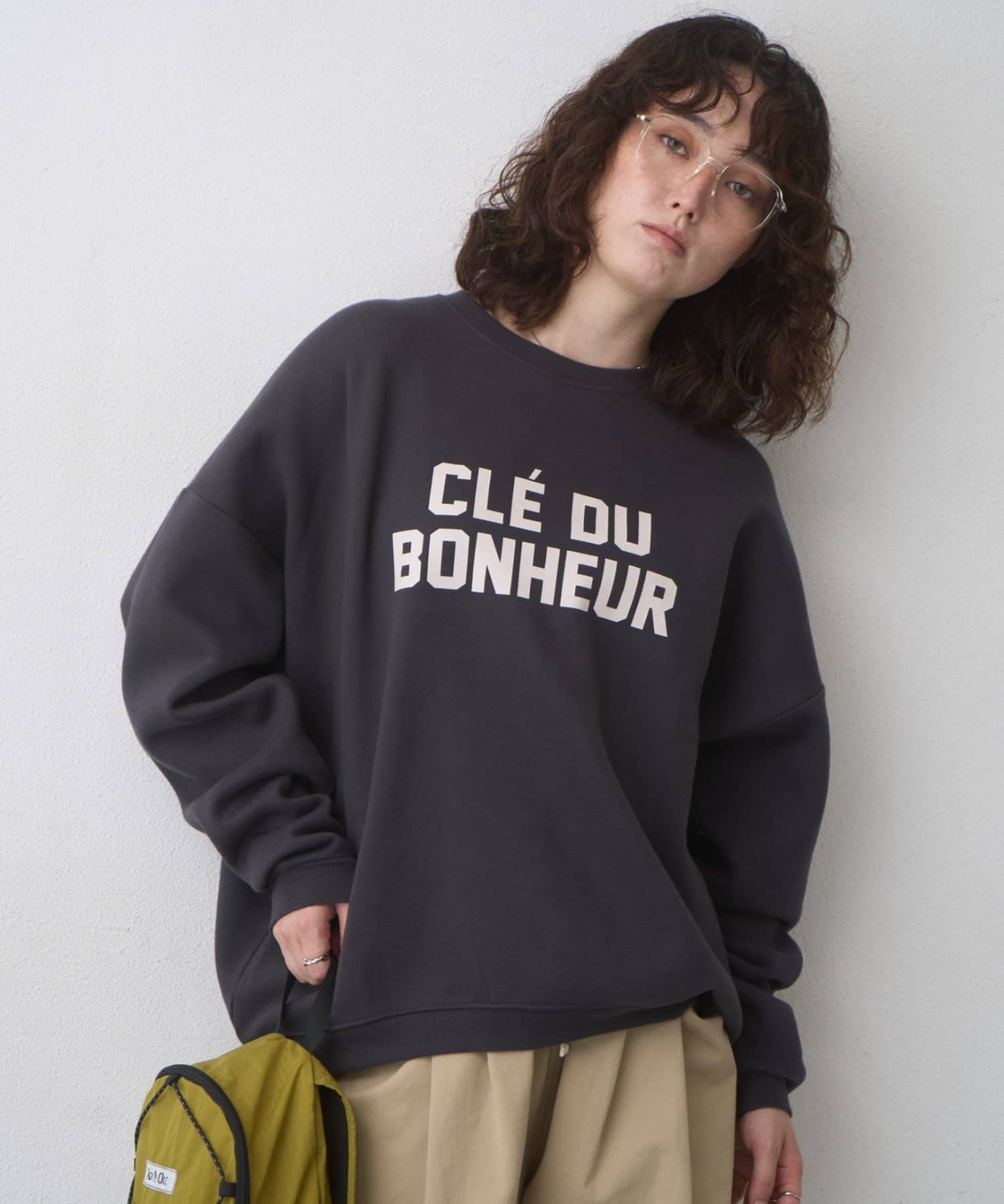 CIAOPANIC TYPY(チャオパニックティピー) 【WEB限定】CLE'DUビッグシルエット裏起毛ロゴスウェッ