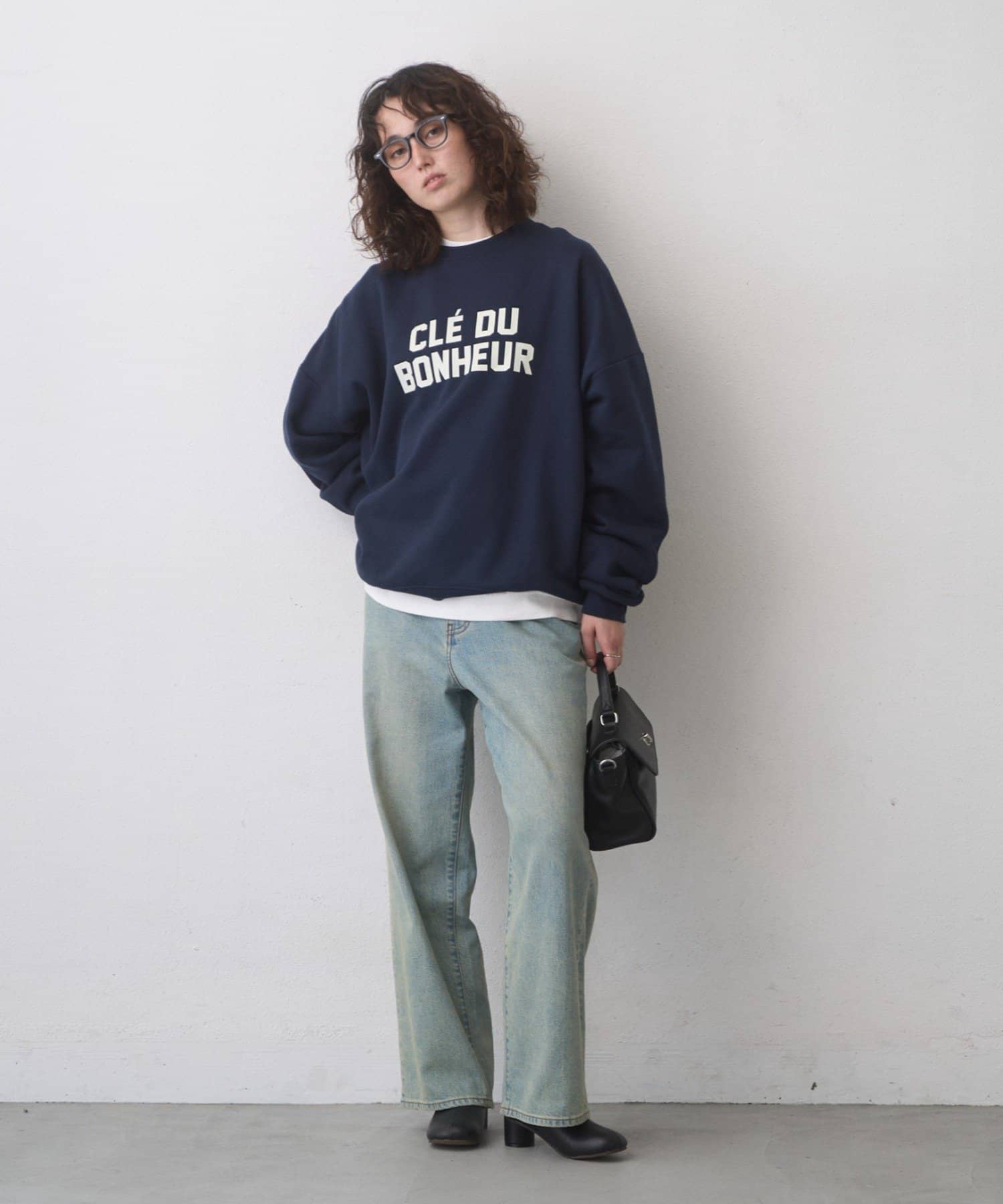 CIAOPANIC TYPY(チャオパニックティピー) 【WEB限定】CLE'DUビッグシルエット裏起毛ロゴスウェッ