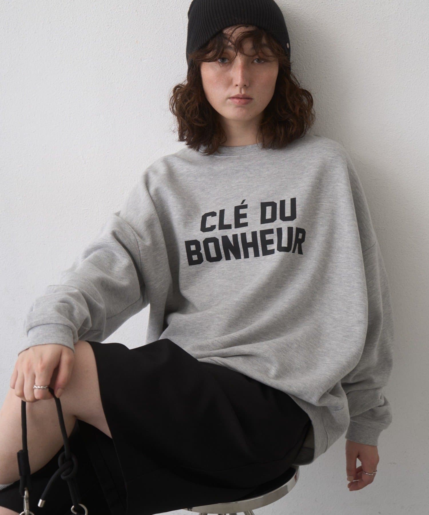 CIAOPANIC TYPY(チャオパニックティピー) 【WEB限定】CLE'DUビッグシルエット裏起毛ロゴスウェッ