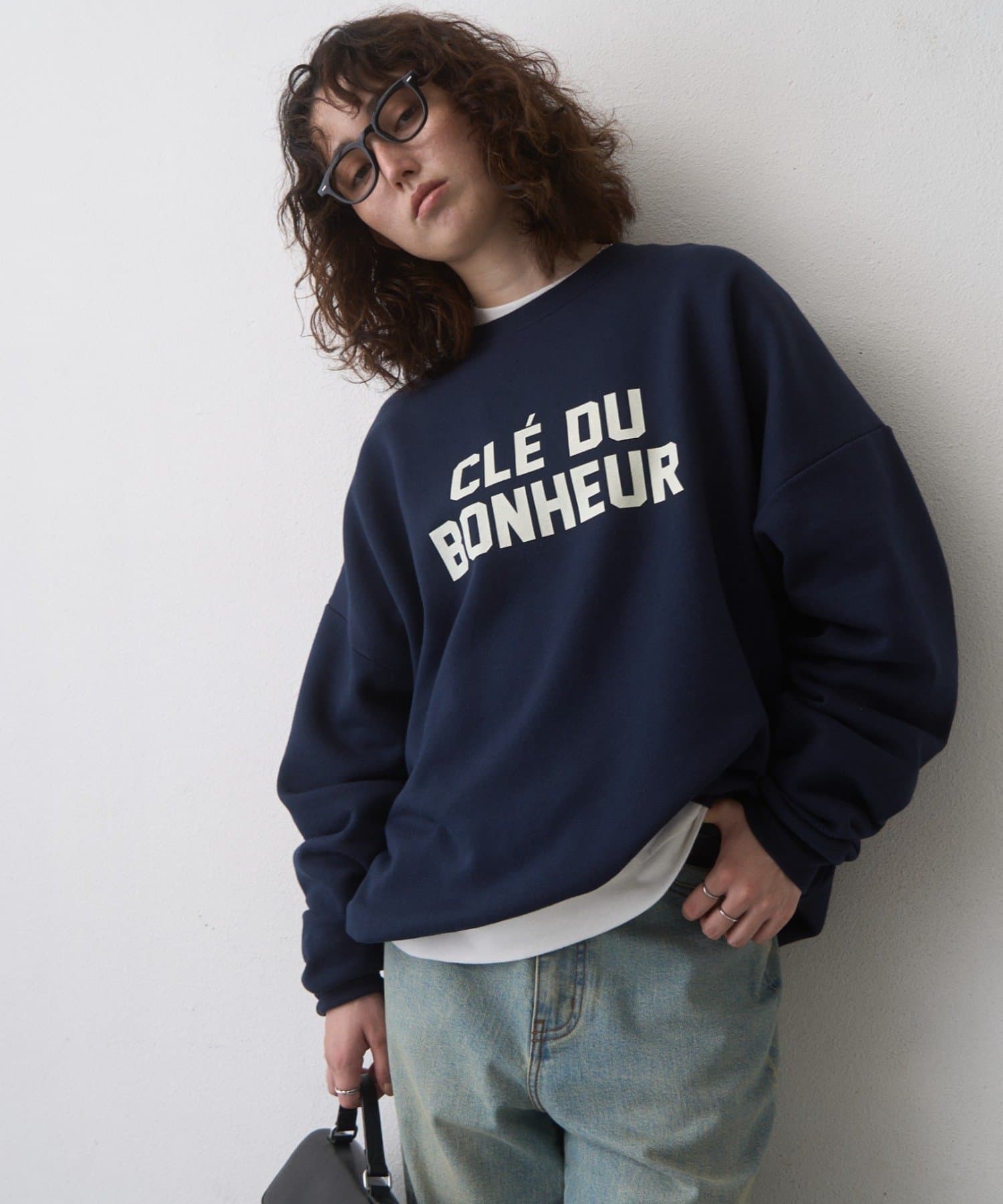 CIAOPANIC TYPY(チャオパニックティピー) 【WEB限定】CLE'DUビッグシルエット裏起毛ロゴスウェッ
