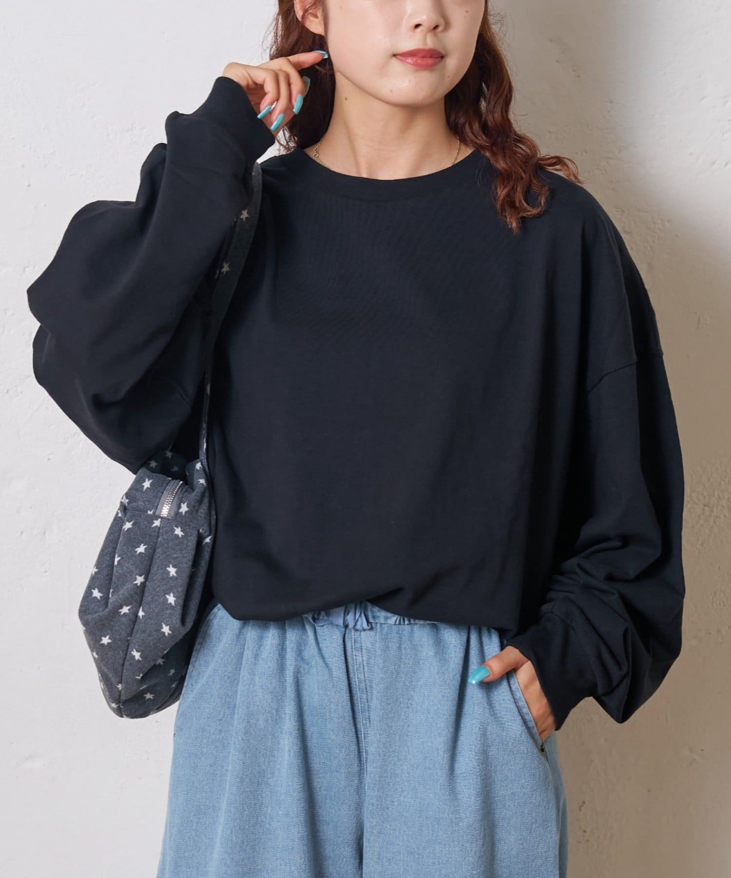 CIAOPANIC TYPY(チャオパニックティピー) ビッグシルエットクルーネックスウェットロンTEE