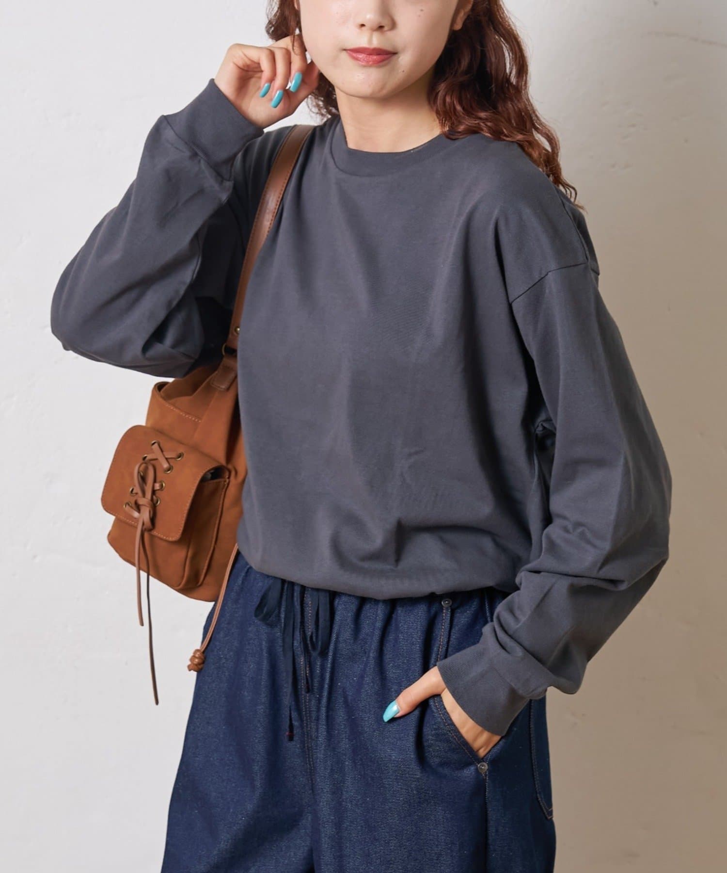 CIAOPANIC TYPY(チャオパニックティピー) ビッグシルエットクルーネックスウェットロンTEE