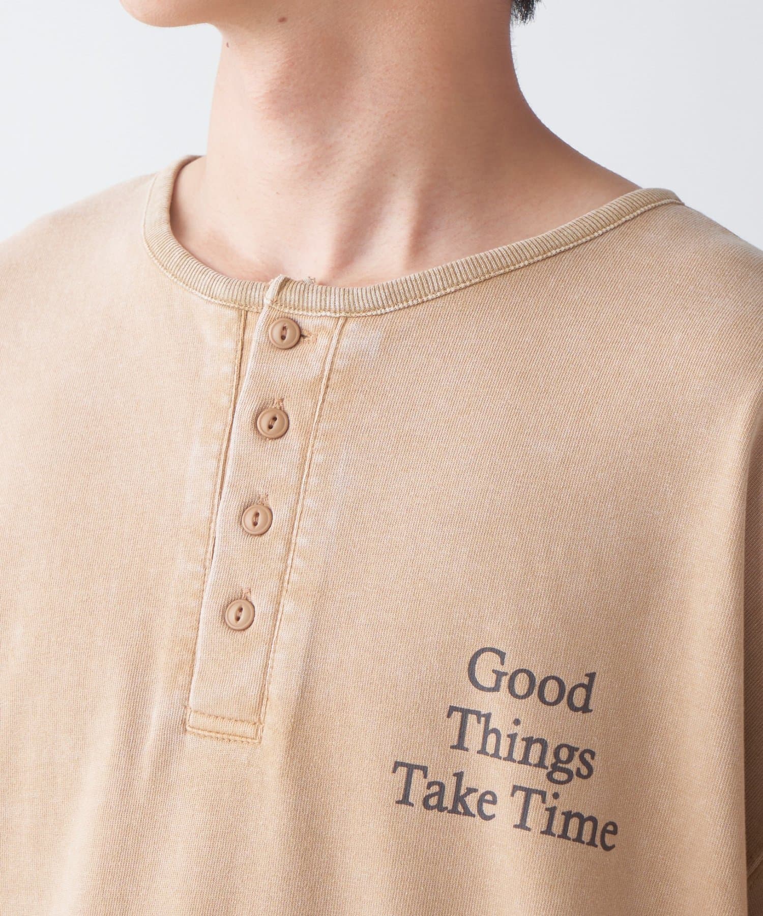 CIAOPANIC TYPY(チャオパニックティピー) パウダー加工ヘンリーロンTEE