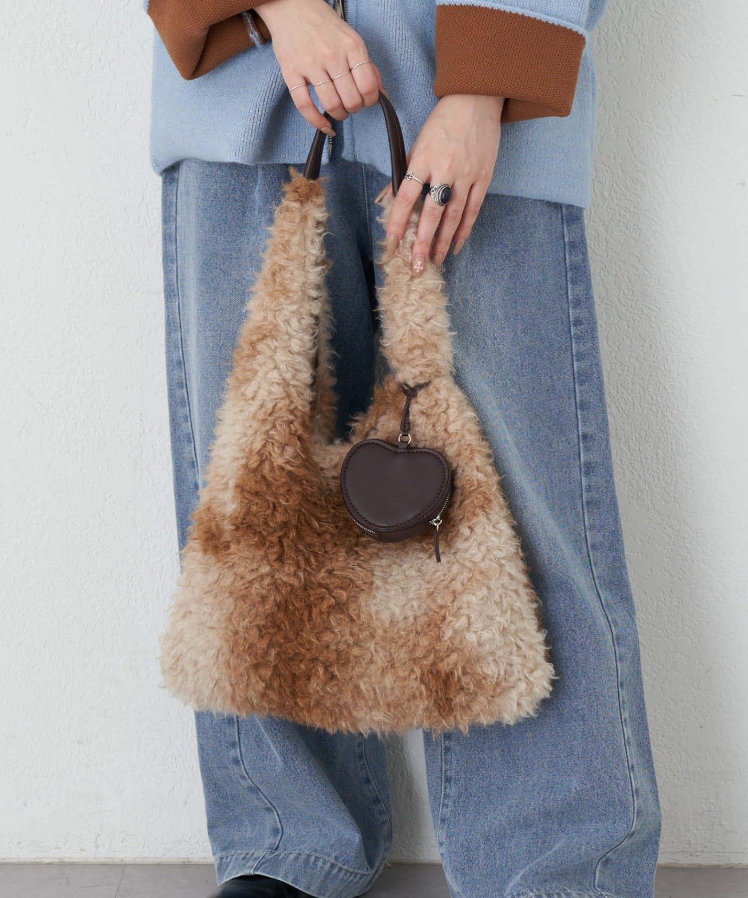 CIAOPANIC TYPY】ポーチチャーム付きミックスボアBAG | OUTLET