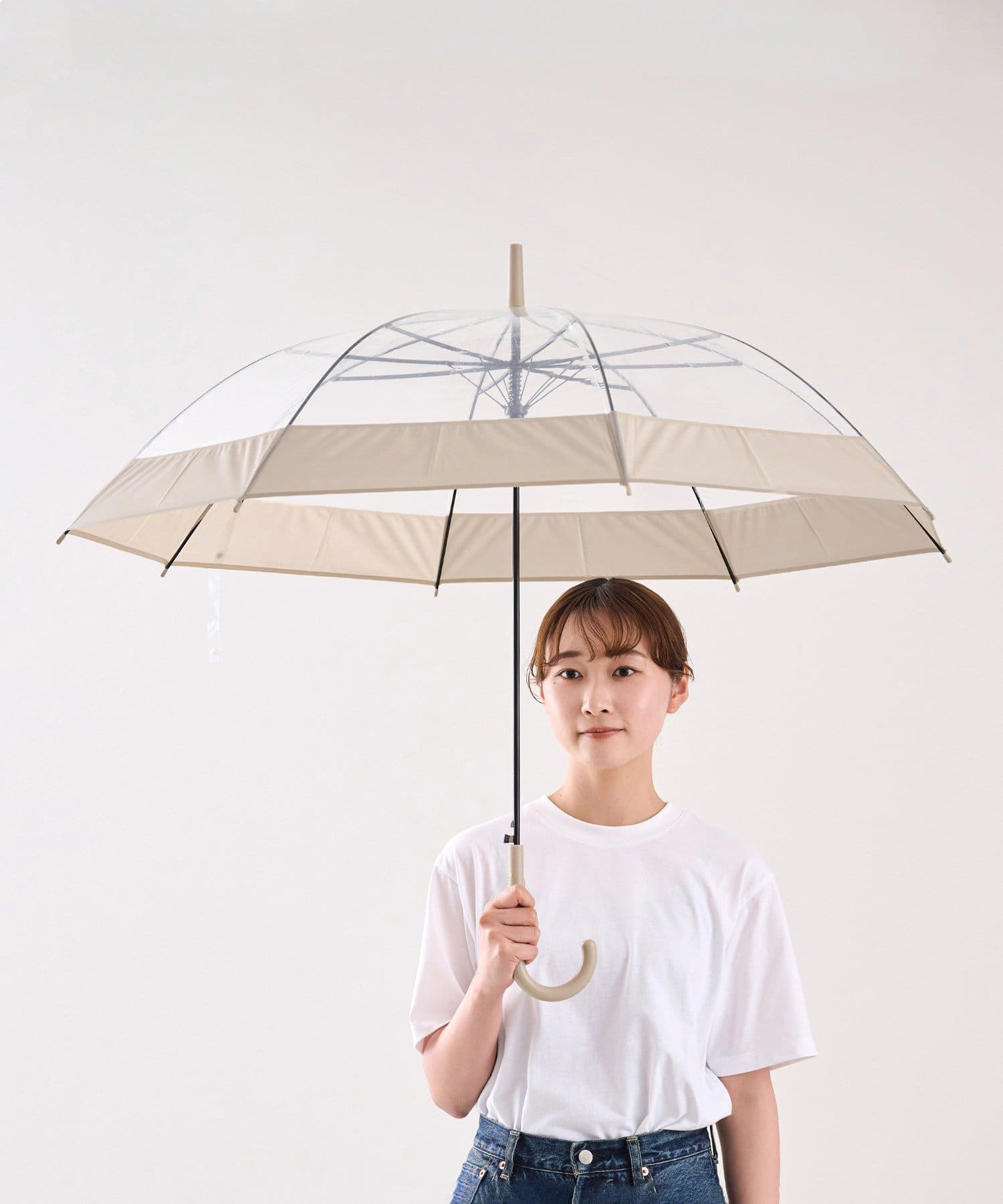 3COINS(スリーコインズ) フチカラービニール傘：60cm