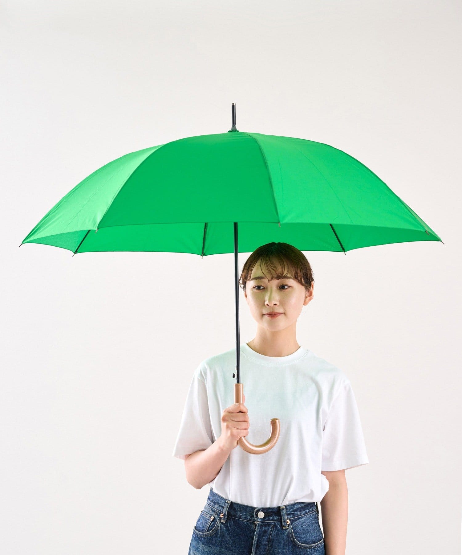 3COINS(スリーコインズ) 無地ジャンプ傘：60cm
