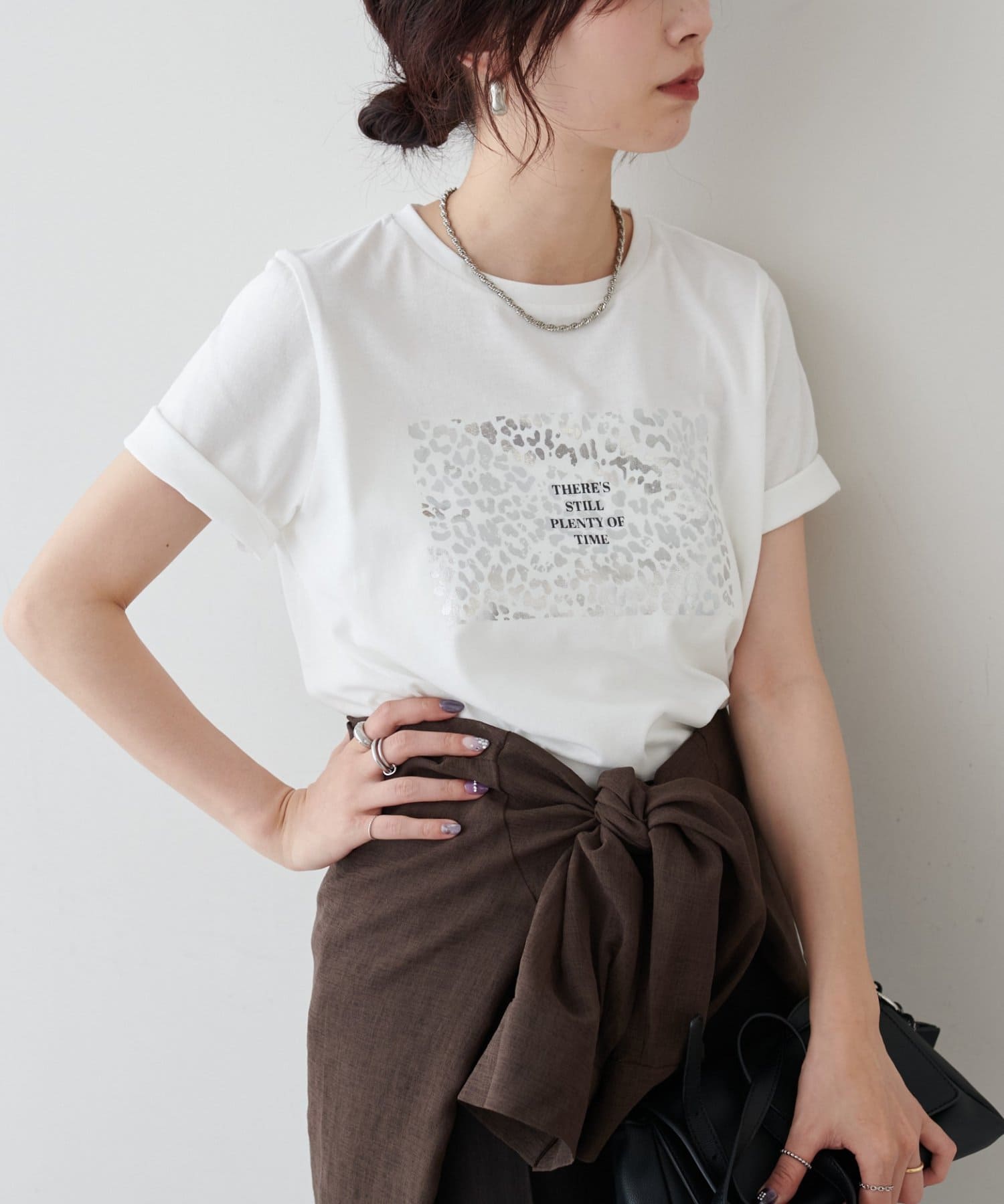 LARUTA(ラルータ) 汗染み防止箔ロゴT