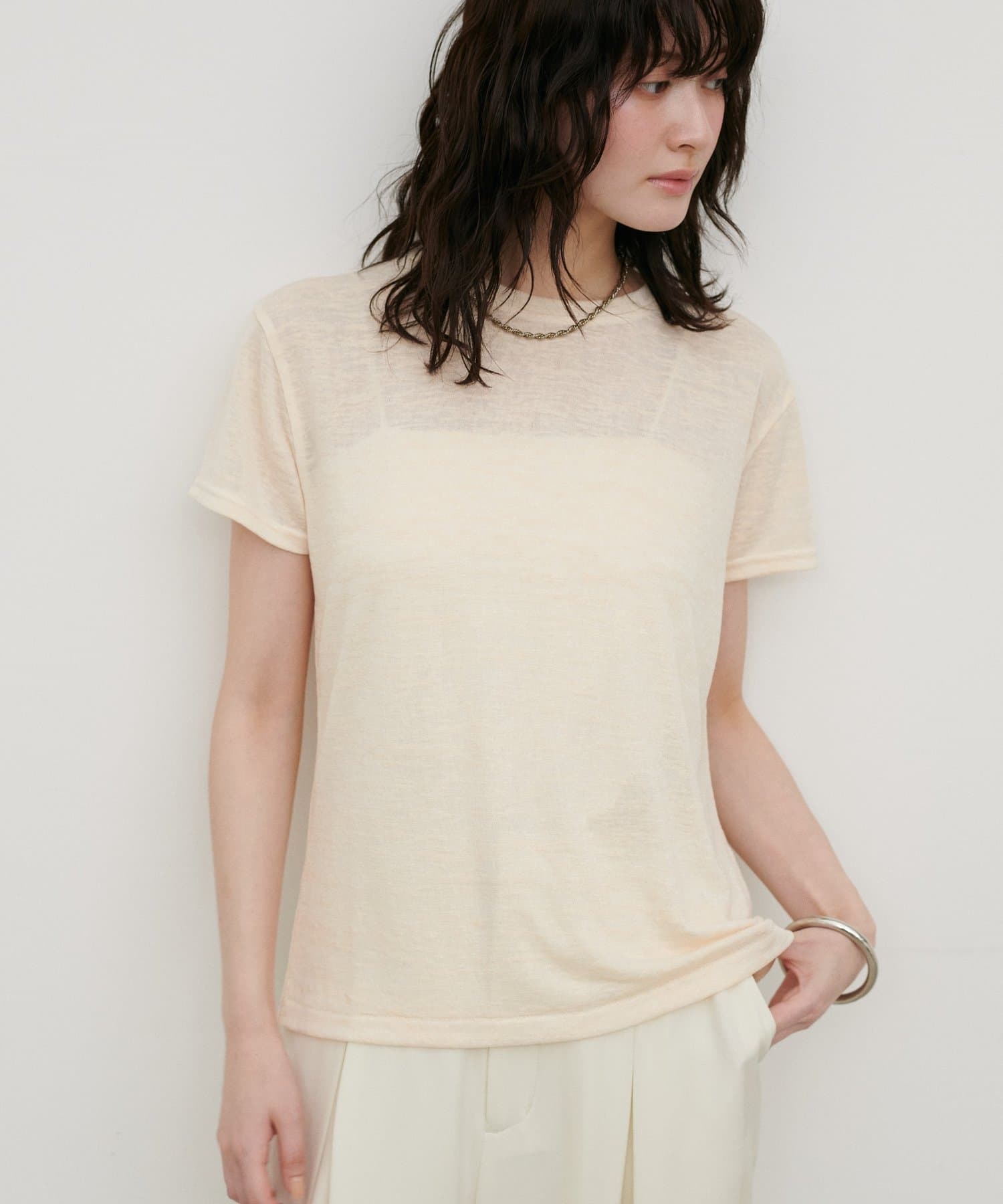 LARUTA(ラルータ) スラブ天竺Tシャツ