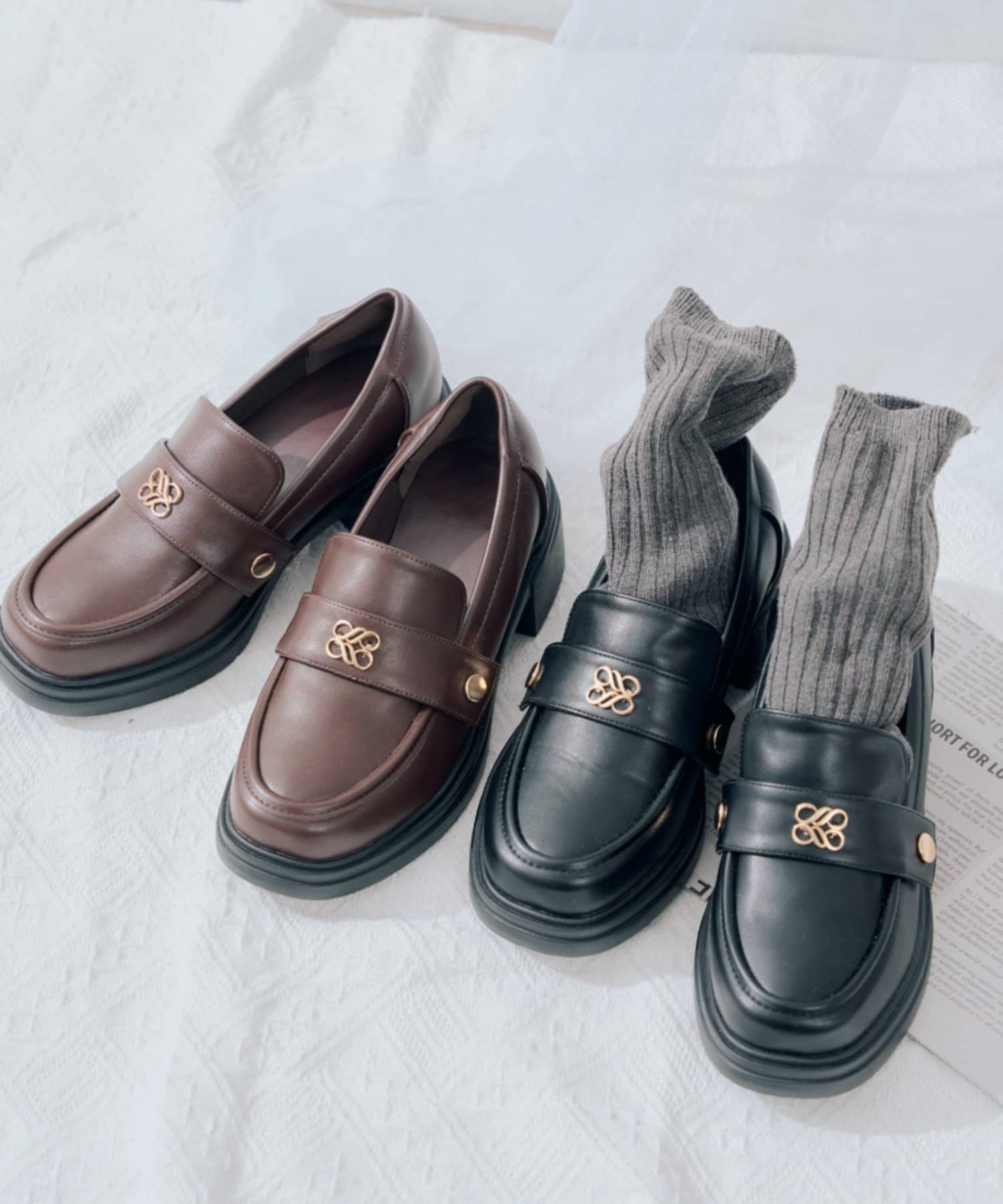 NICE CLAUP / OLIVE des OLIVE OUTLET(ナイスクラップ  / オリーブ デ オリーブ アウトレット) 【RMAF】この一足で3つの表情を楽しめる、驚きの3WAY仕様ローファー