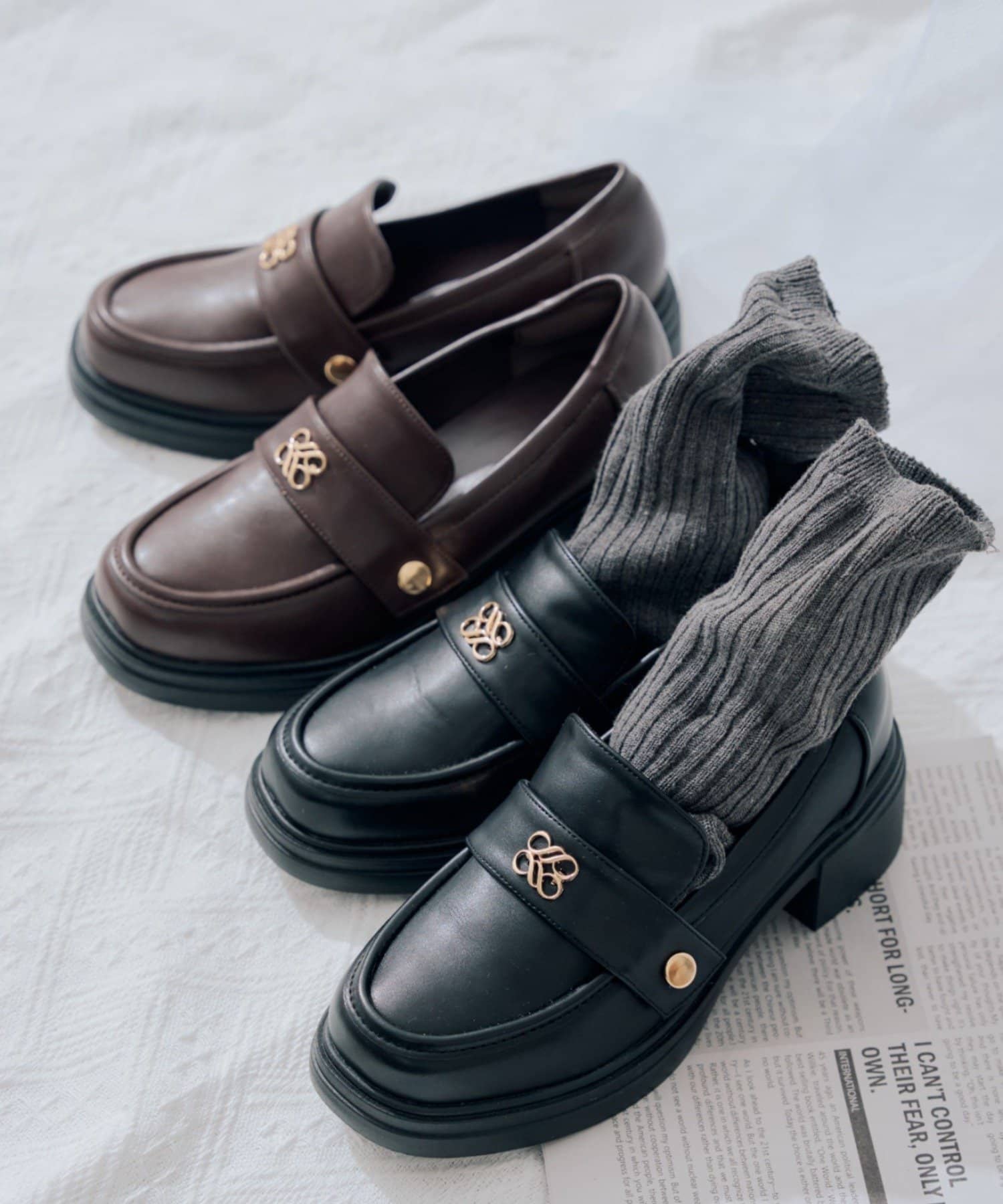 NICE CLAUP / OLIVE des OLIVE OUTLET(ナイスクラップ  / オリーブ デ オリーブ アウトレット) 【RMAF】この一足で3つの表情を楽しめる、驚きの3WAY仕様ローファー
