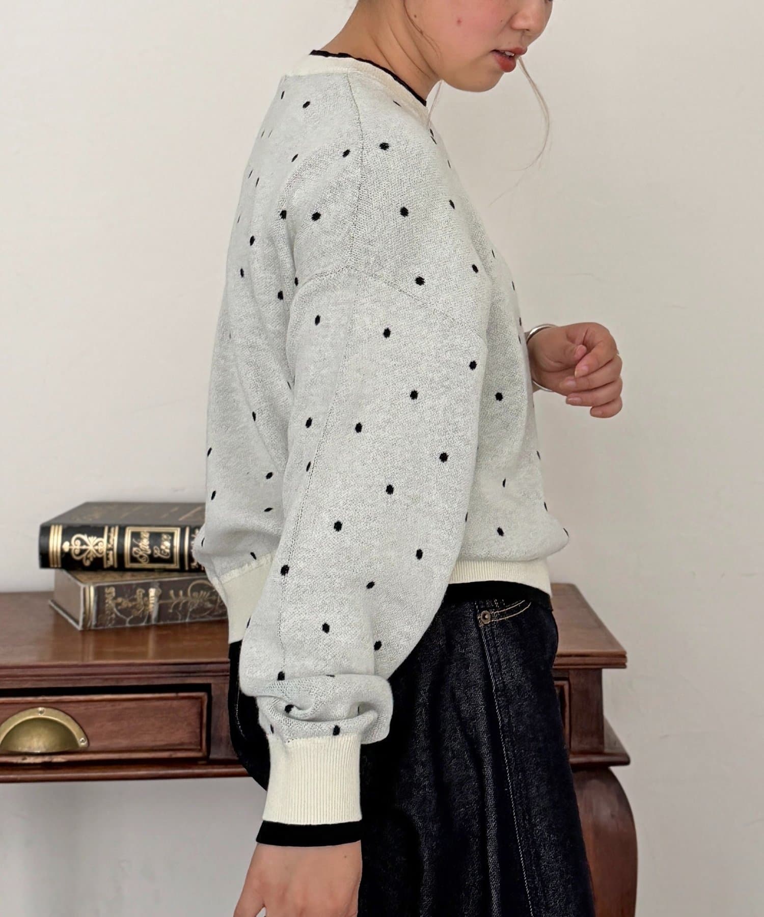 CPCM(シーピーシーエム) 【U.S. POLO ASSN.】フェイクレイヤードスウェットライクニット