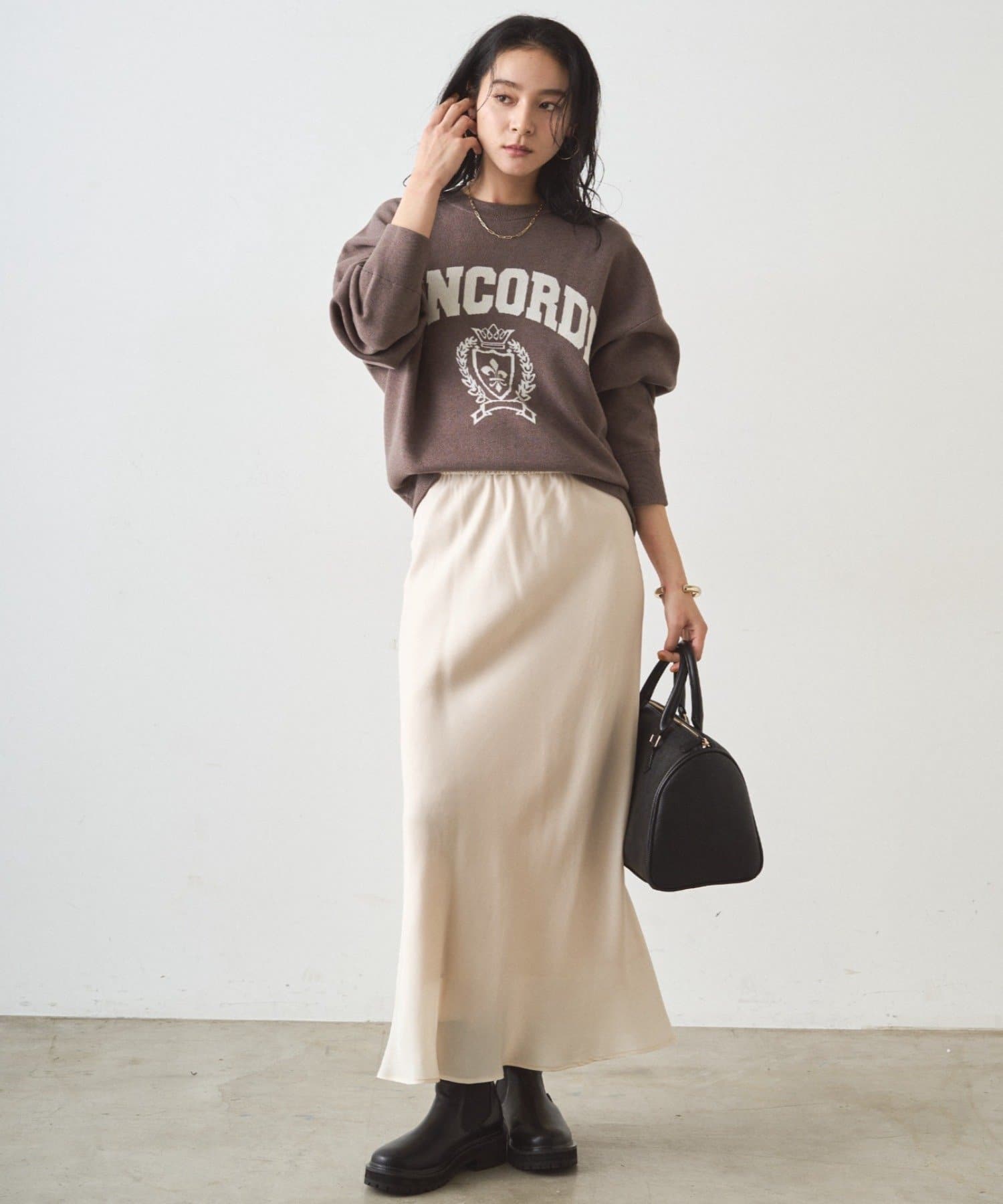 Loungedress】ジャガードロゴニット | OUTLET(アウトレット)レディース 
