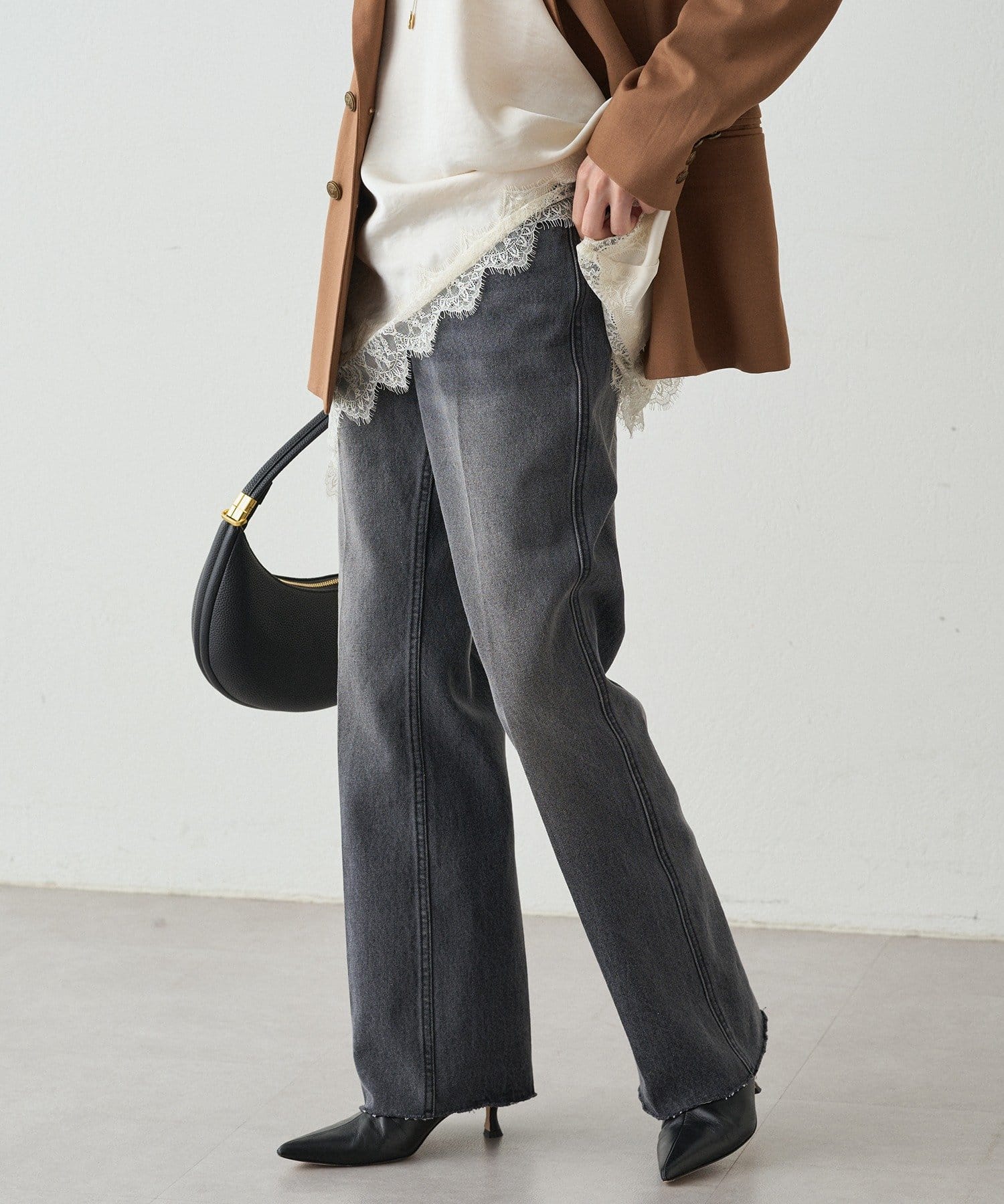 OUTLET(アウトレット) 【Loungedress】ヴィンテージライクデニムパンツ2nd