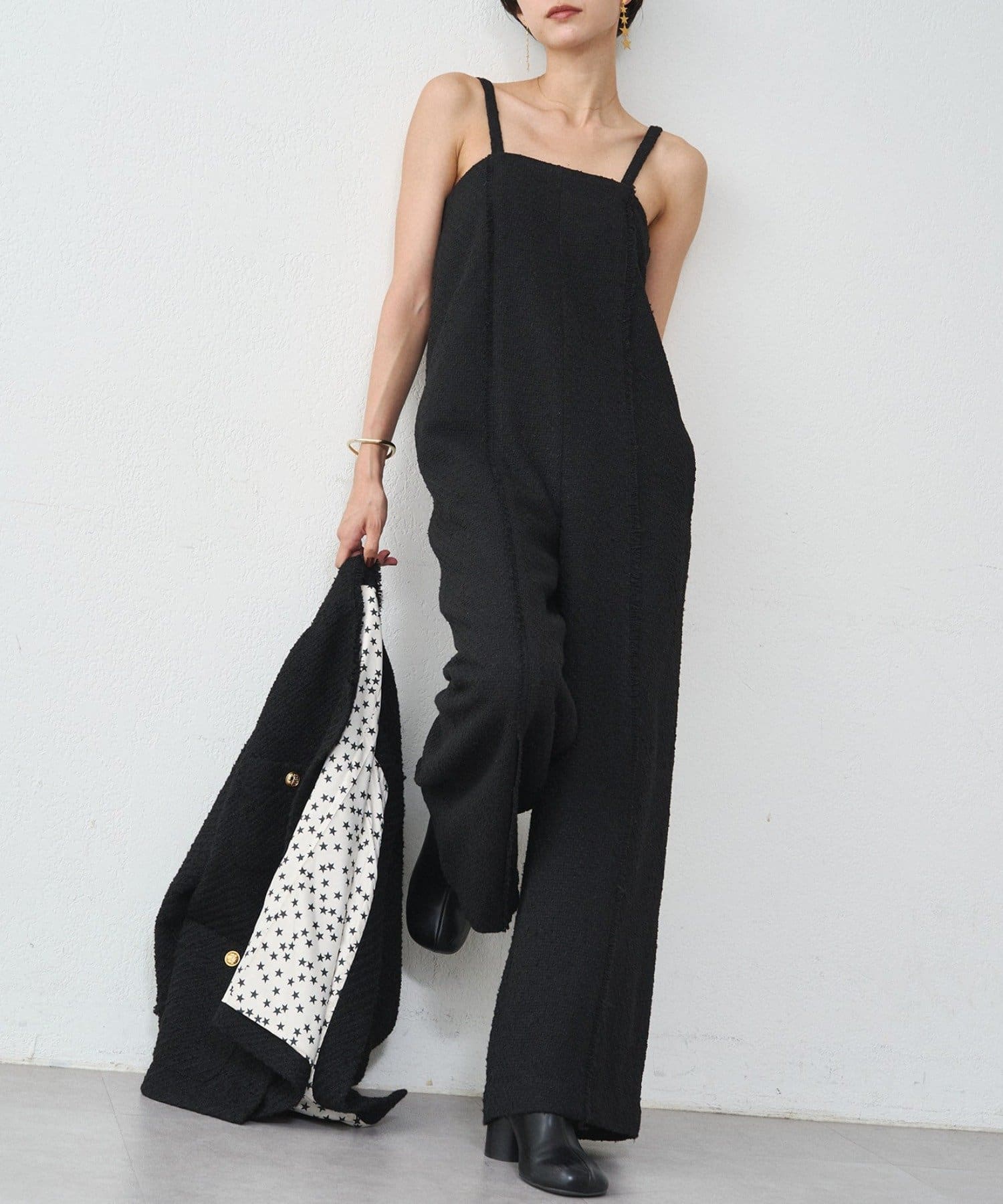 Loungedress】ツイードオールインワン | OUTLET(アウトレット