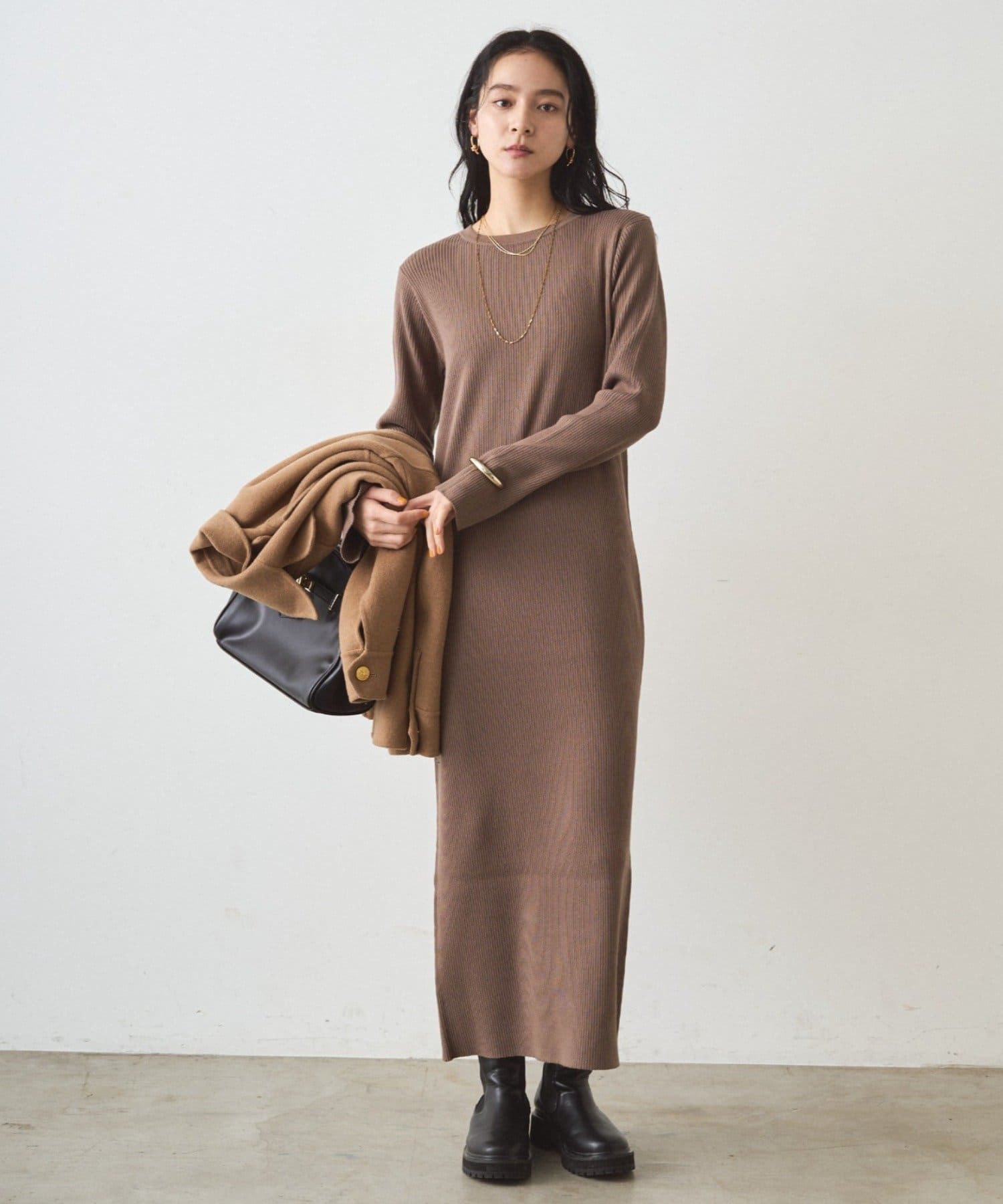 Loungedress】リブニットワンピース | OUTLET(アウトレット)レディース 
