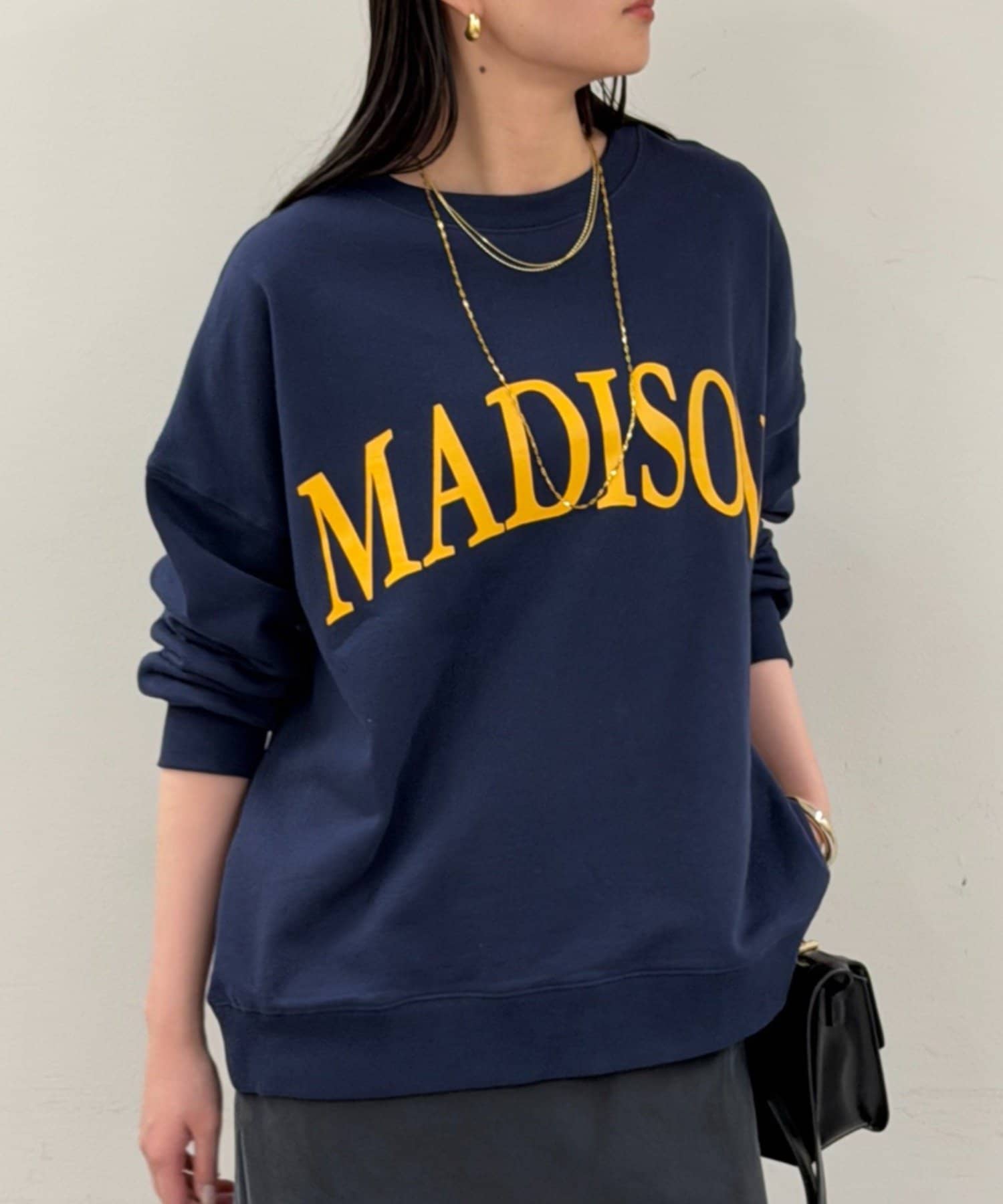 OUTLET(アウトレット) 【Loungedress】2WAYロゴプルオーバー