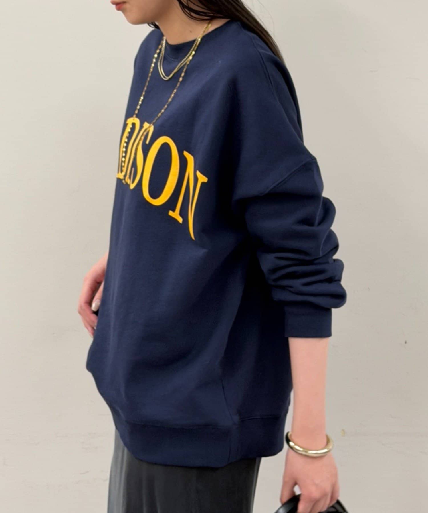 OUTLET(アウトレット) 【Loungedress】2WAYロゴプルオーバー