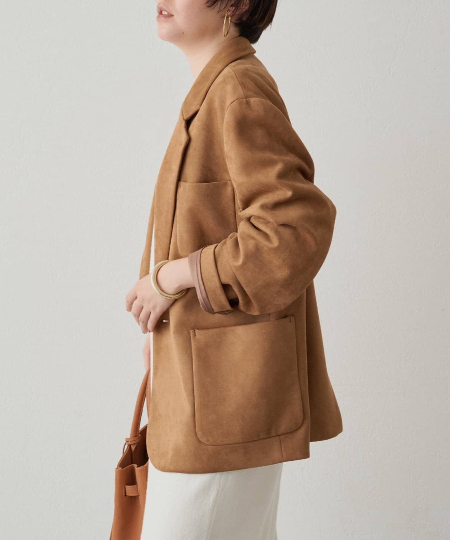 OUTLET(アウトレット) 【Loungedress】フェイクスウェードジャケット