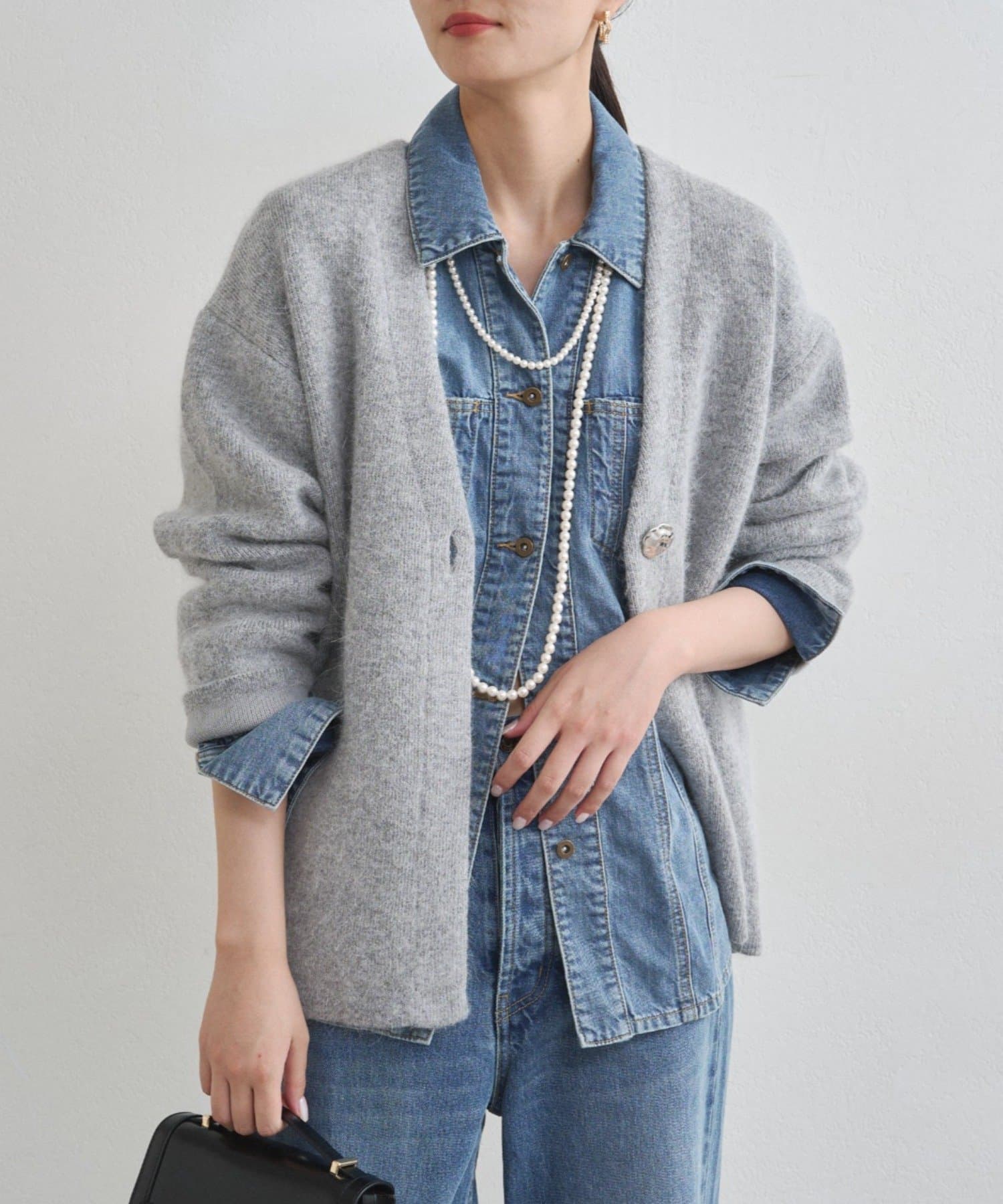 OUTLET(アウトレット) 【Loungedress】接結ニットコート