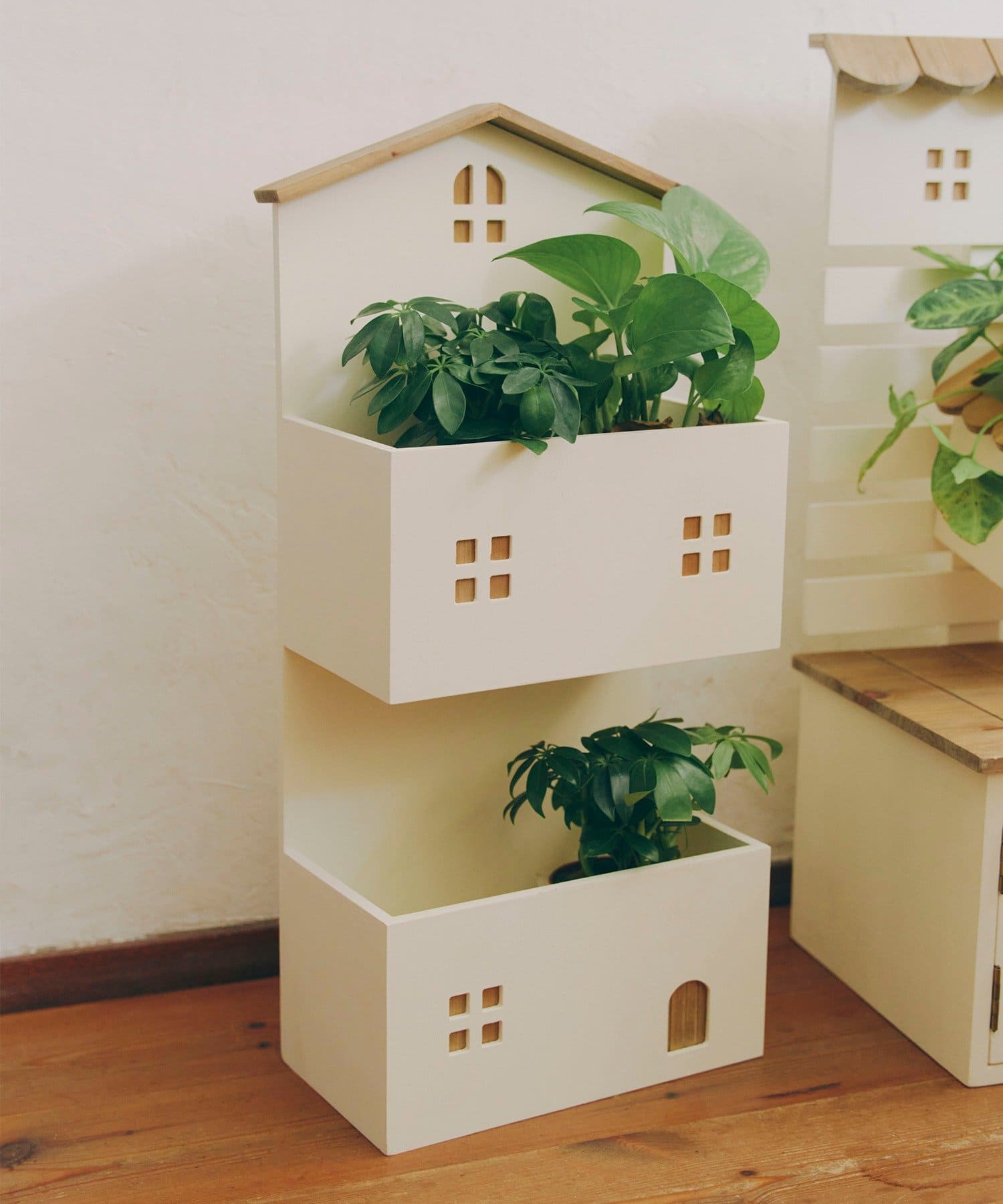 salut!(サリュ) おうち2段プランターラック／おうち植物