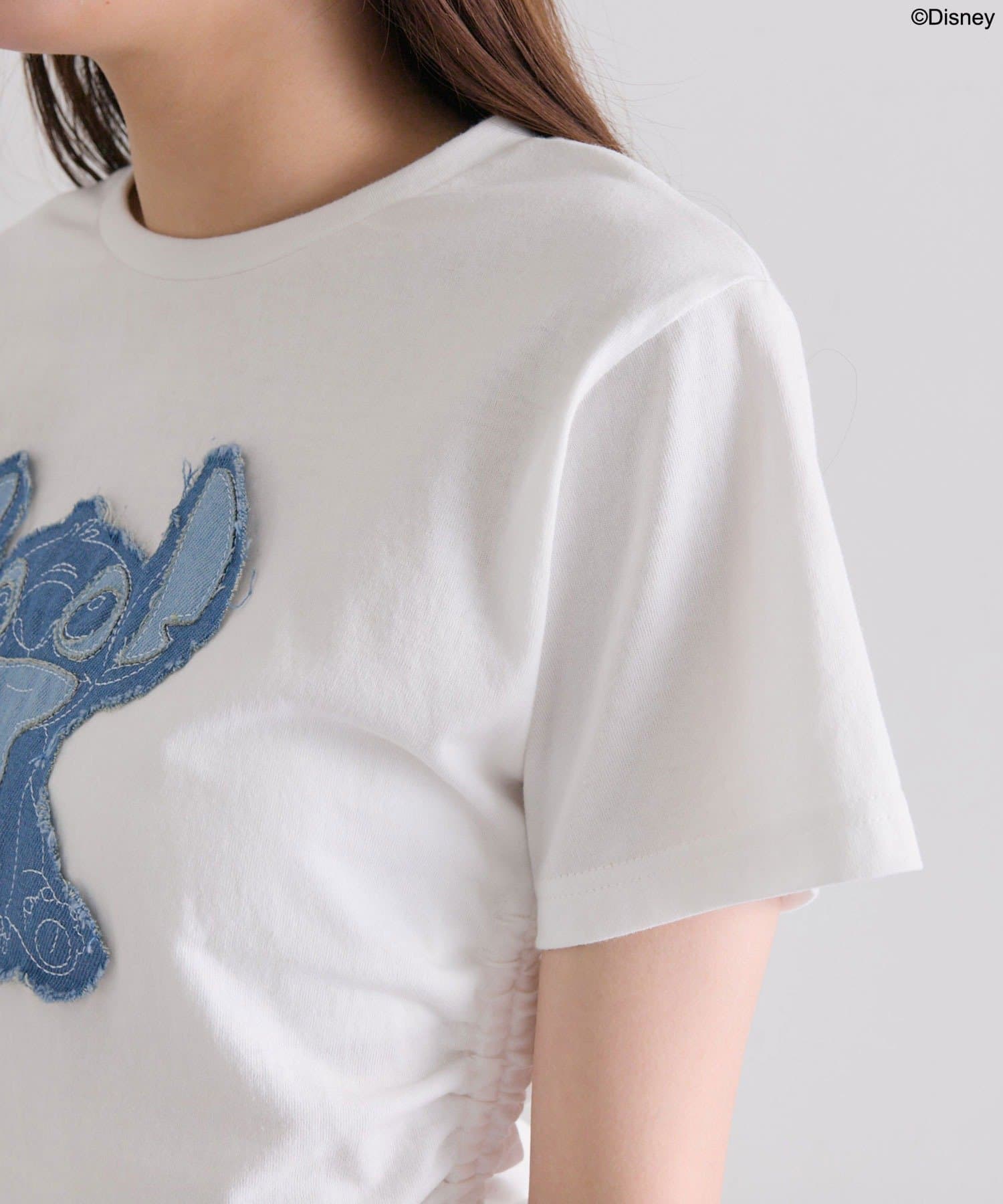 OLIVE des OLIVE(オリーブ デ オリーブ) Ｓｔｉｔｃｈ　ドロストＴシャツ