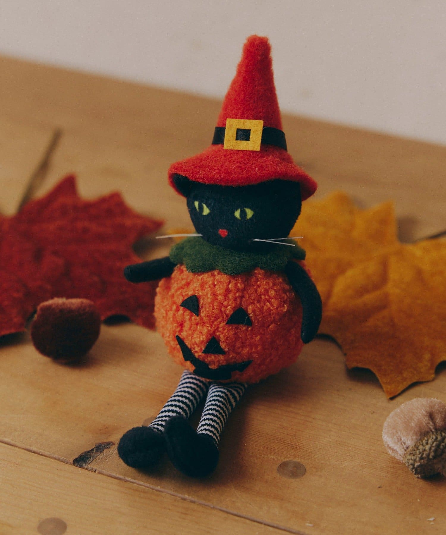 salut!(サリュ) おすわり黒ねこオブジェ／Autumn Harvest Festival