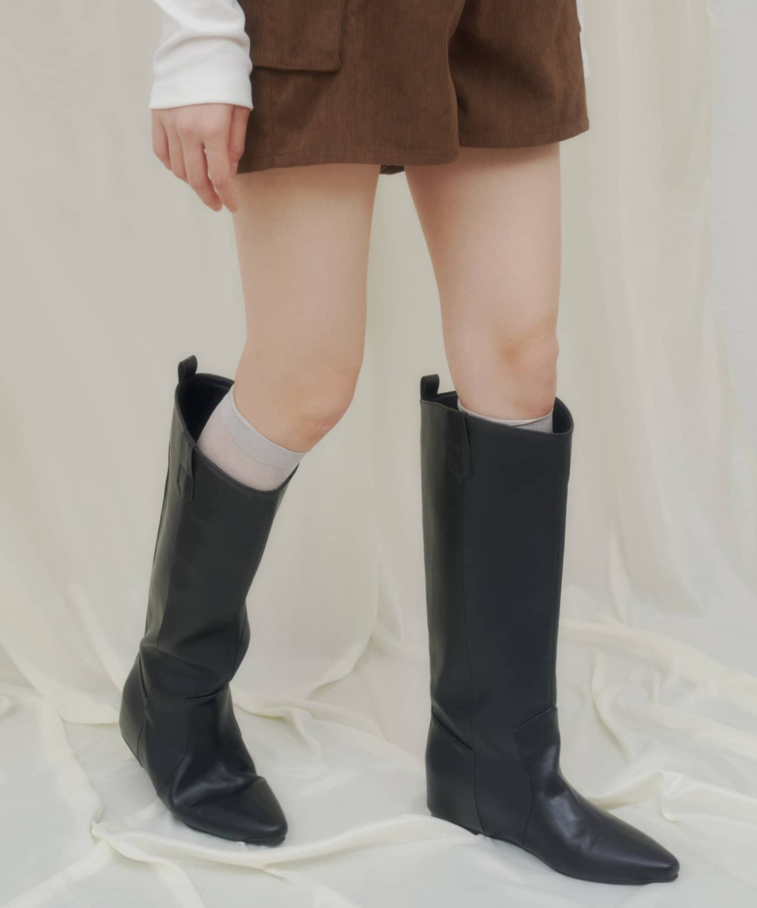 DISCOAT(ディスコート) 【umm./足元からオシャレ見え♪】ウエスタンブーツ