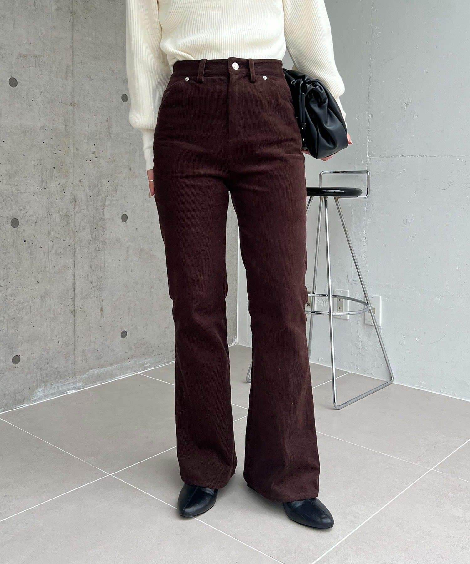 OUTLET(アウトレット) 【CAPRICIEUX LE'MAGE】コーデュロイフレアパンツ