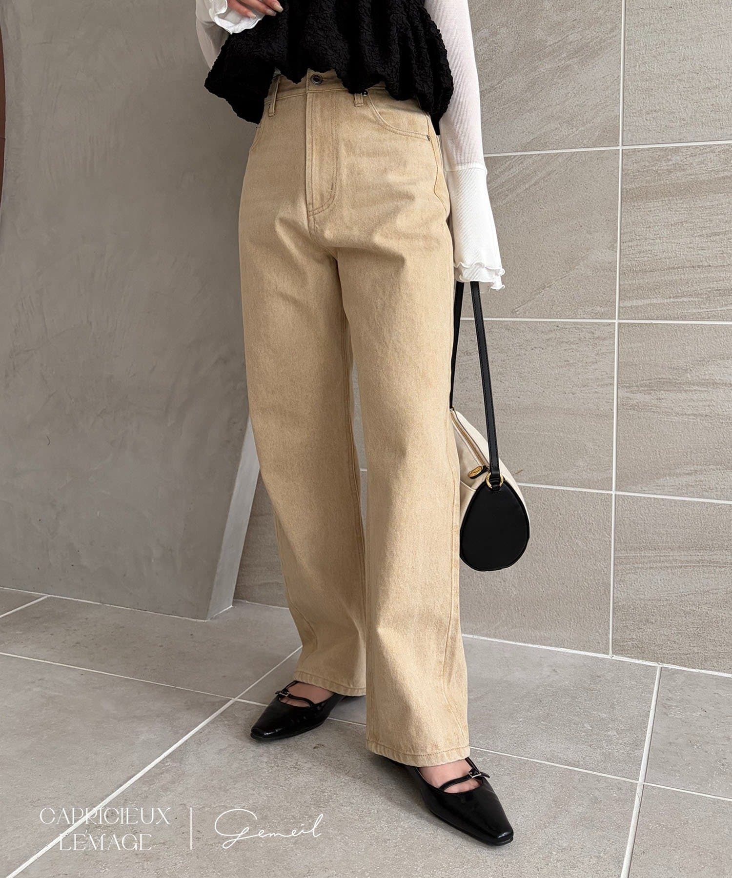 OUTLET(アウトレット) 【CAPRICIEUX LE'MAGE】13ozハイウエストストレートデニム