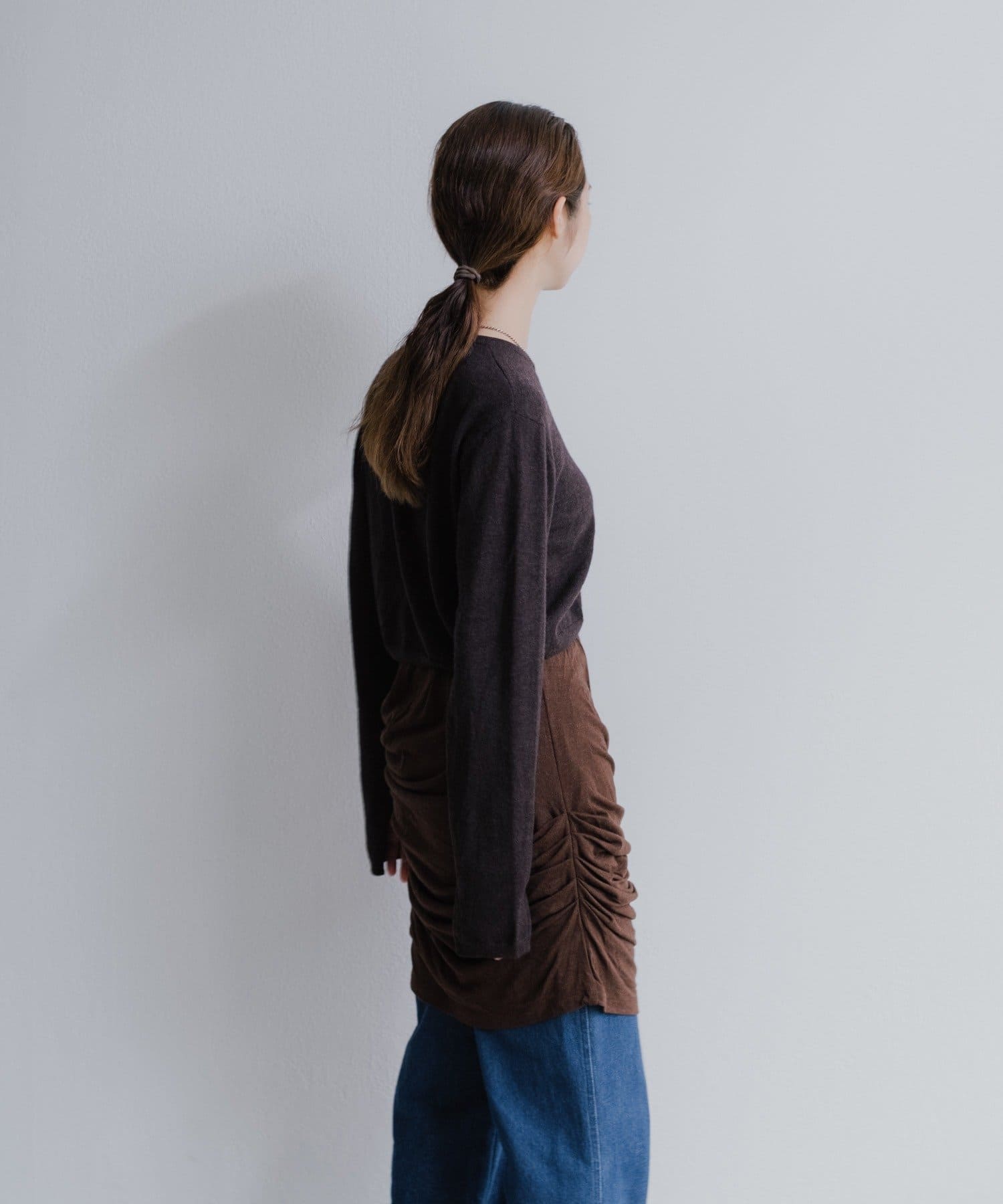 OUTLET(アウトレット) 【Pasterip】 Gathering tee & skirt