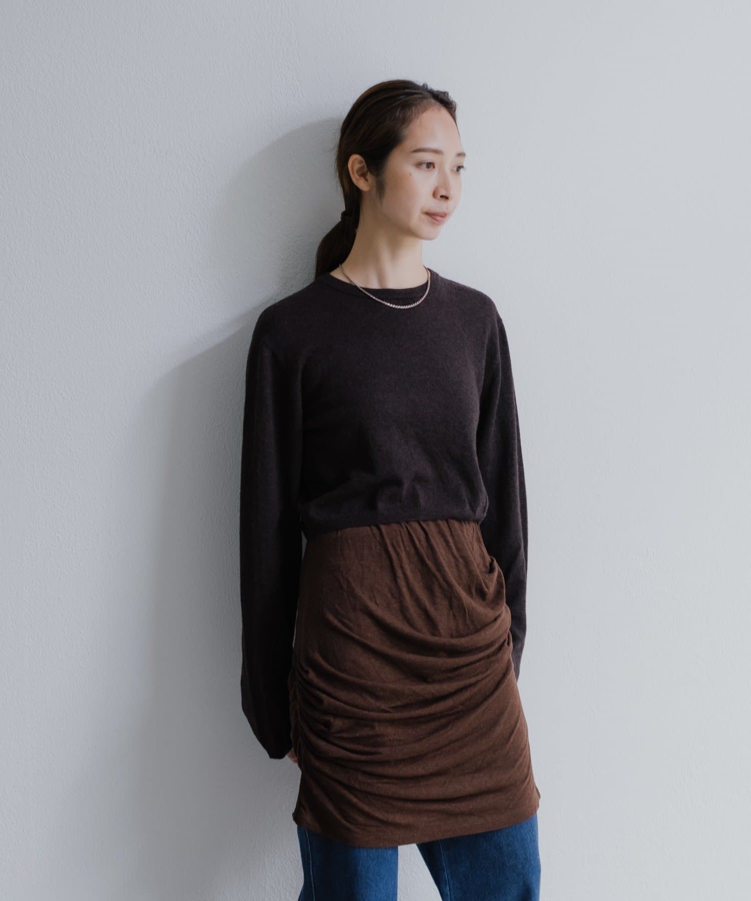 OUTLET(アウトレット) 【Pasterip】 Gathering tee & skirt