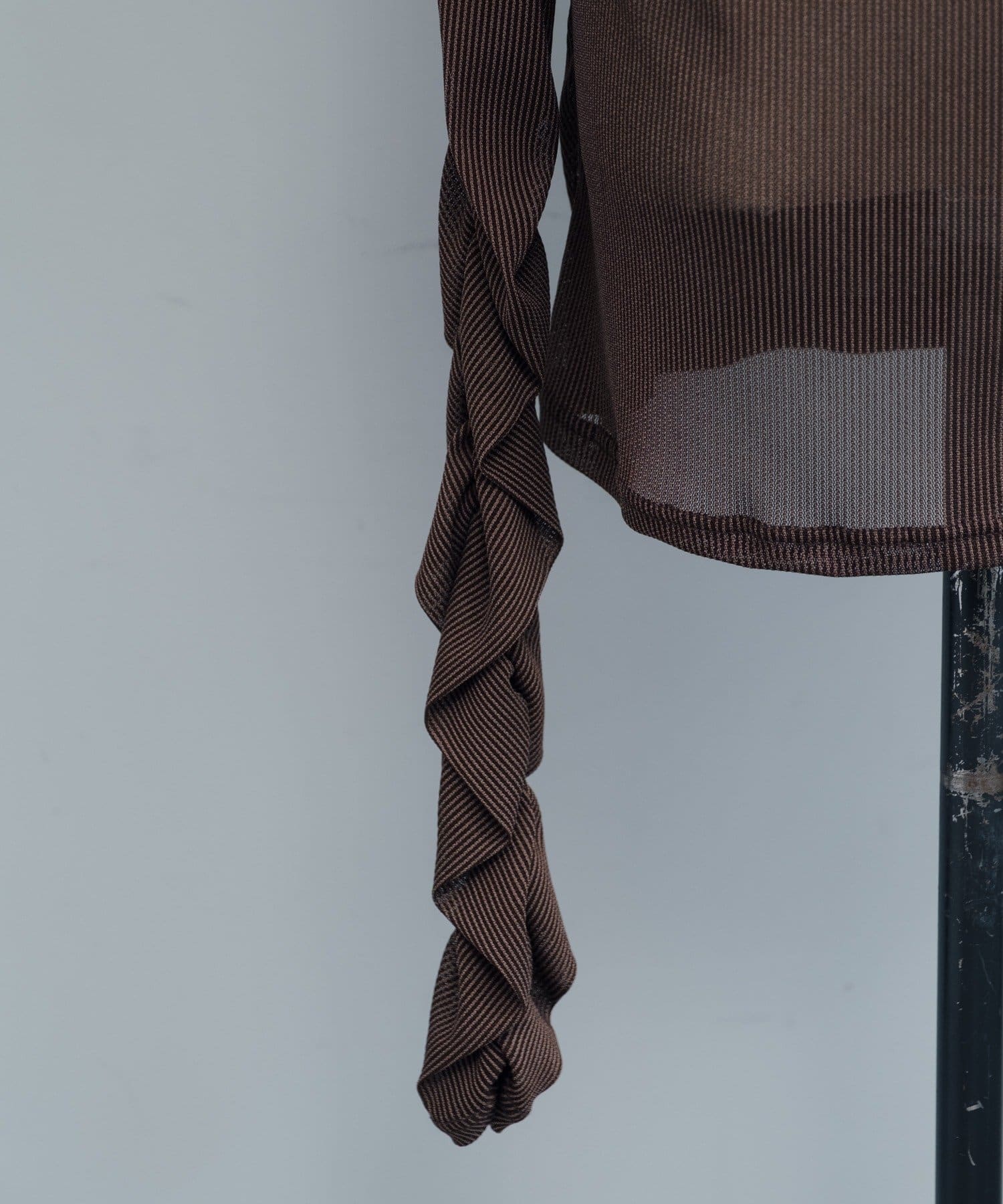 OUTLET(アウトレット) 【Pasterip】Gathering sheer top