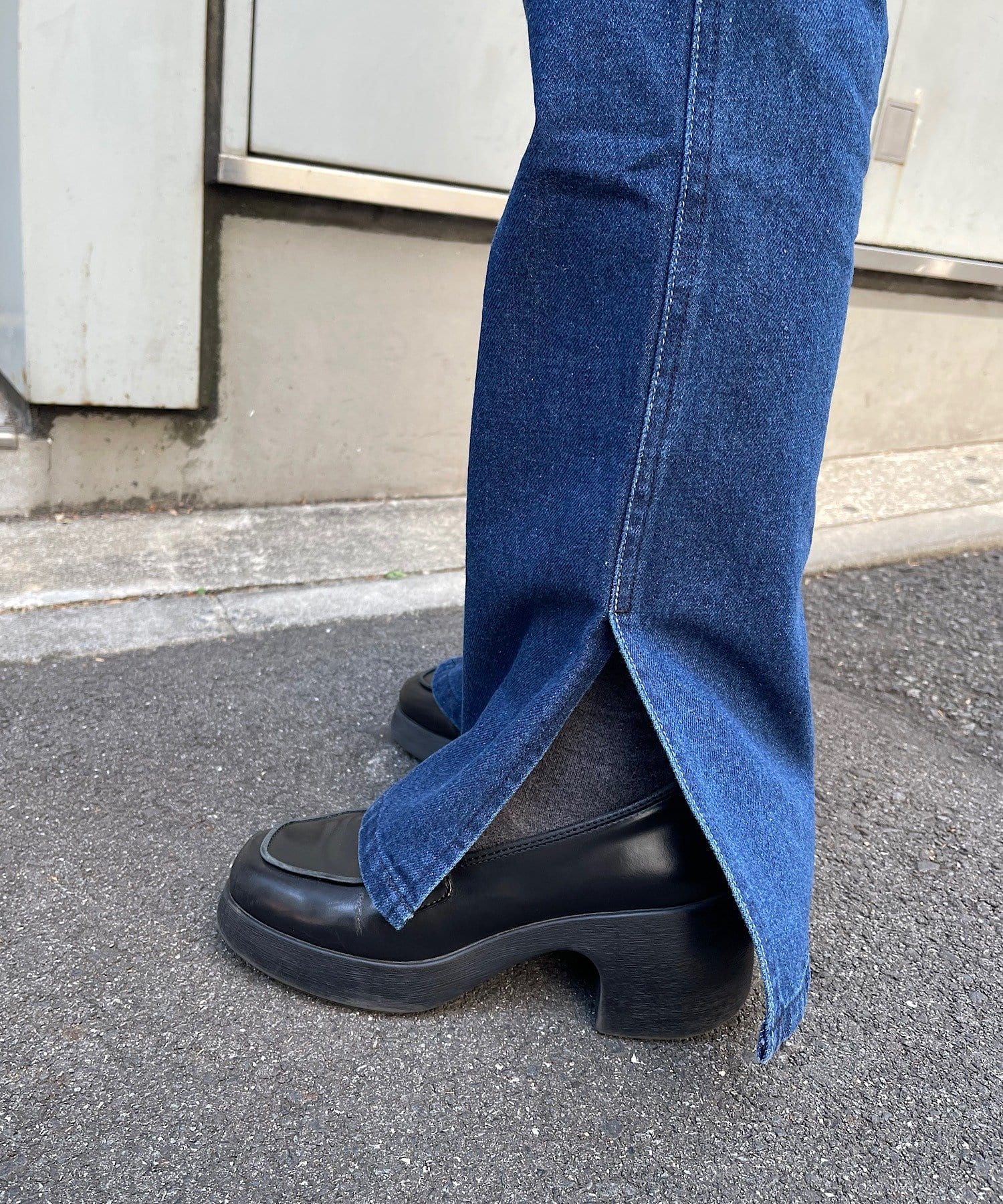 OUTLET(アウトレット) 【Pasterip】Regular fit slit denim