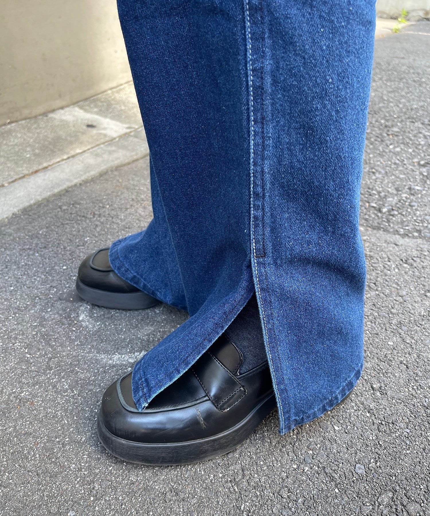 OUTLET(アウトレット) 【Pasterip】Regular fit slit denim