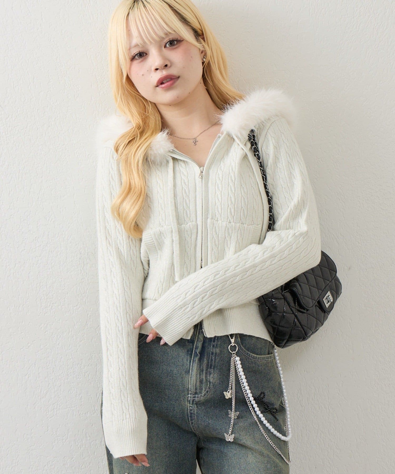 NICE CLAUP / OLIVE des OLIVE OUTLET(ナイスクラップ  / オリーブ デ オリーブ アウトレット) 【RMAF】キルティングショルダーバッグ