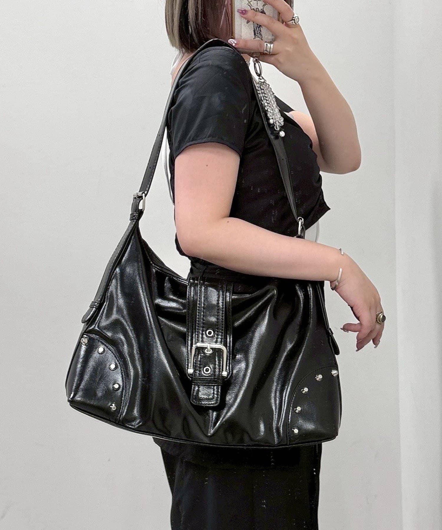 Remind me and forever(リマインドミーアンドフォーエバー) 【Mavie..7】スタッズ&ビッグバックルBAG