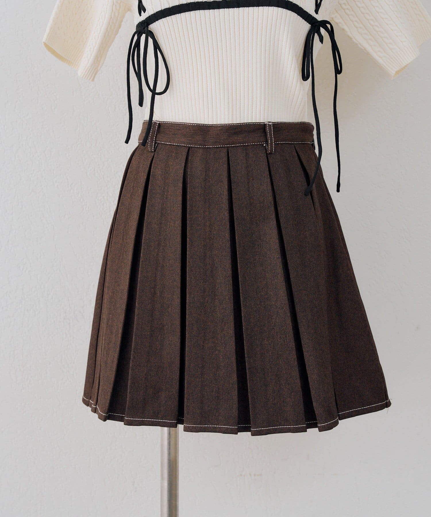 NICE CLAUP / OLIVE des OLIVE OUTLET(ナイスクラップ  / オリーブ デ オリーブ アウトレット) 【continuer】ミニプリーツスカート