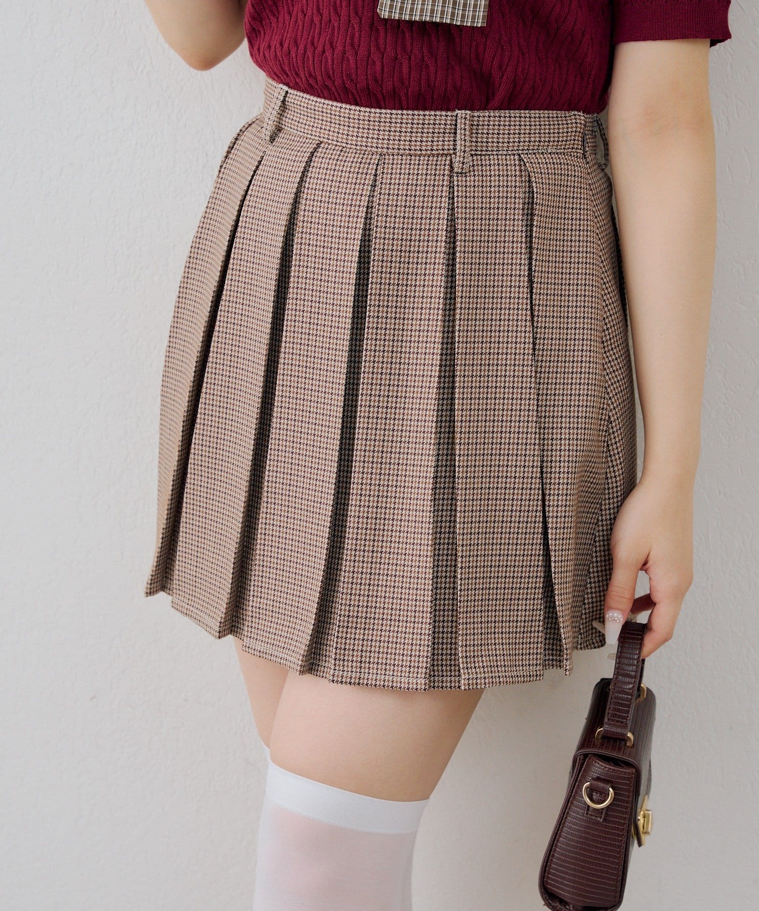 NICE CLAUP / OLIVE des OLIVE OUTLET(ナイスクラップ  / オリーブ デ オリーブ アウトレット) 【continuer】ミニプリーツスカート