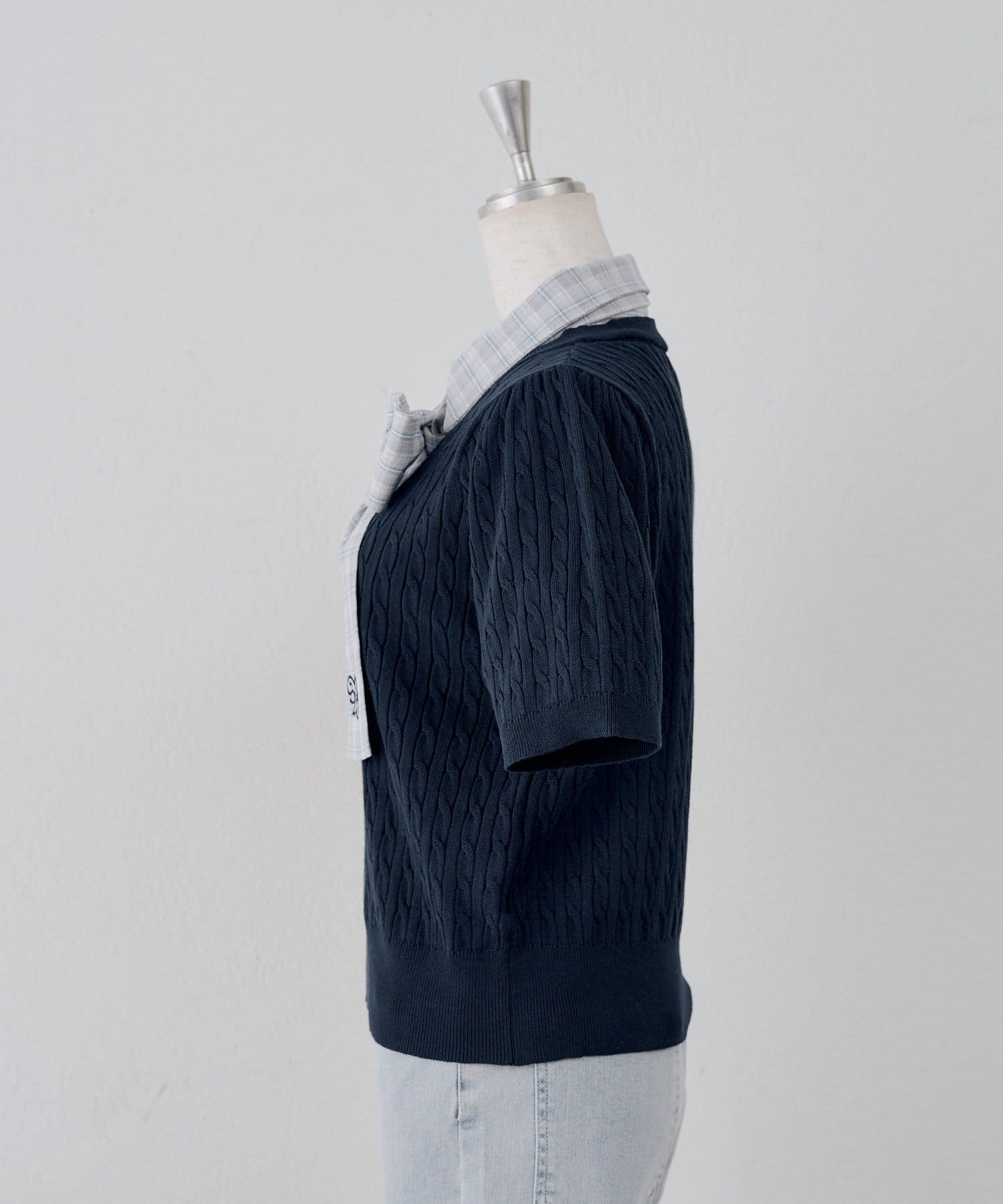 NICE CLAUP / OLIVE des OLIVE OUTLET(ナイスクラップ  / オリーブ デ オリーブ アウトレット) 【continuer】ドッキングボウタイニット
