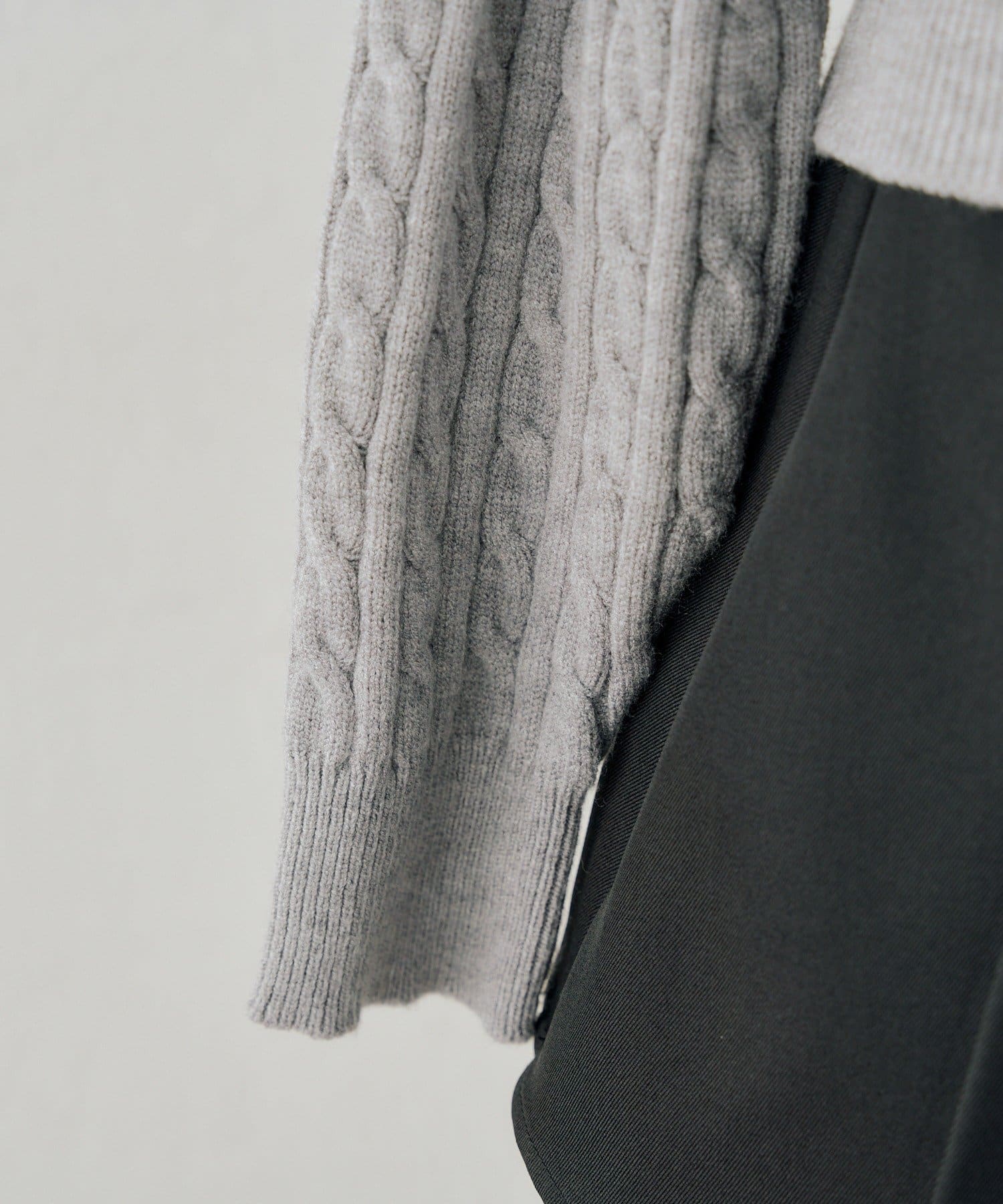 NICE CLAUP / OLIVE des OLIVE OUTLET(ナイスクラップ  / オリーブ デ オリーブ アウトレット) 【continuer】ドッキングボウタイ長袖ニット