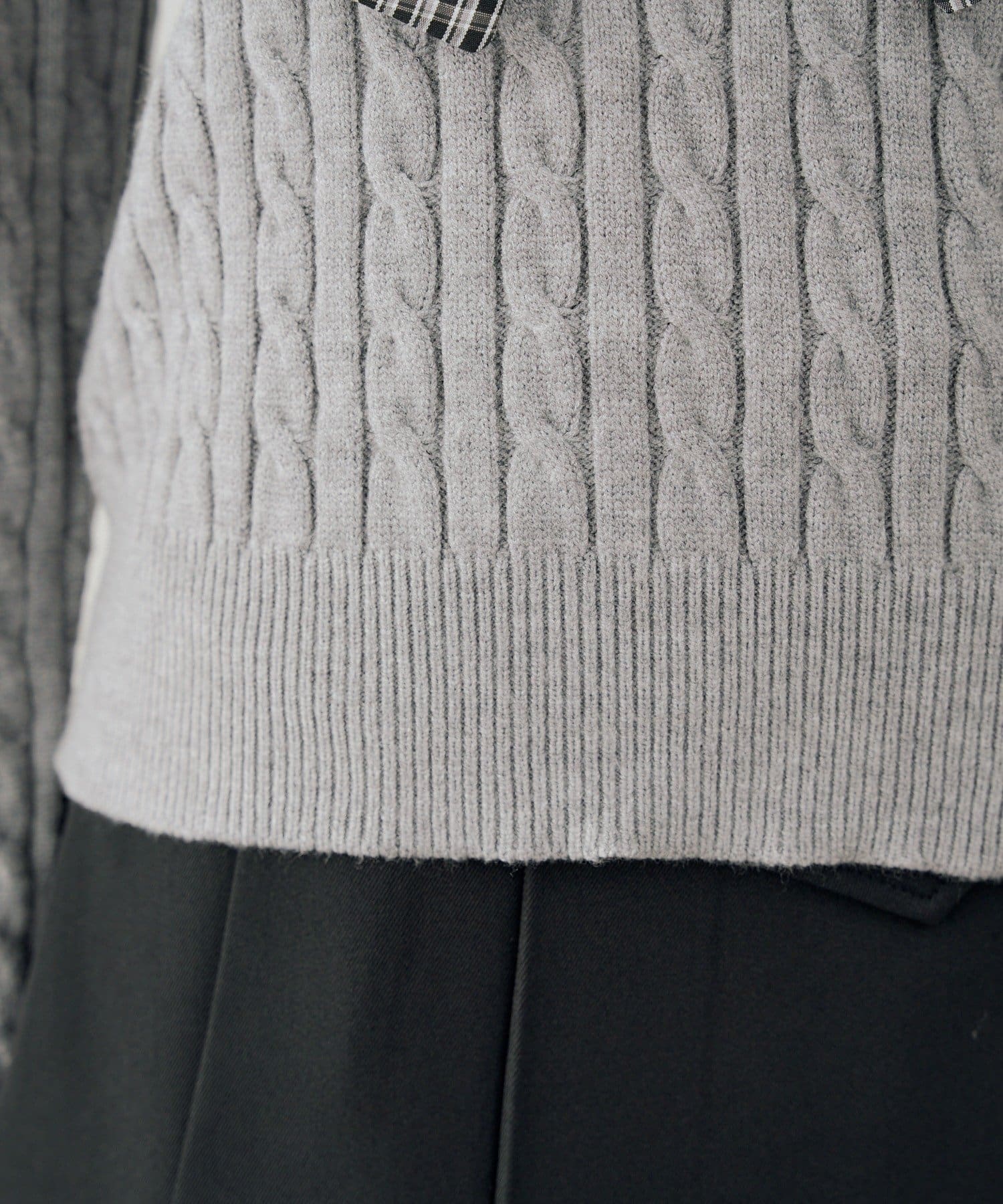 NICE CLAUP / OLIVE des OLIVE OUTLET(ナイスクラップ  / オリーブ デ オリーブ アウトレット) 【continuer】ドッキングボウタイ長袖ニット