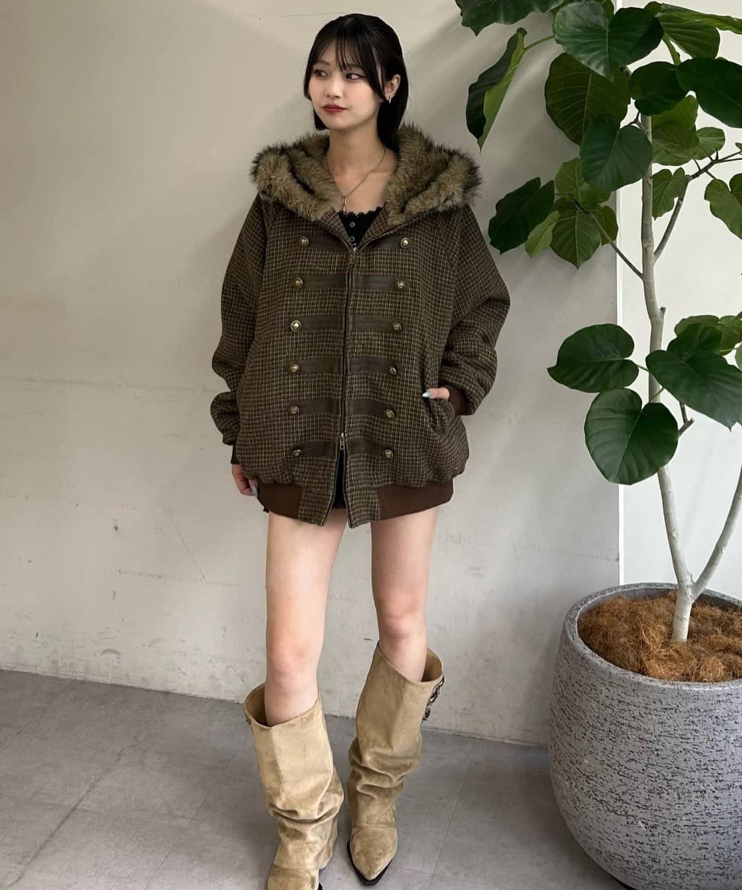 WHO’S WHO gallery(フーズフーギャラリー) 【26AW LOOK掲載品番/WEB限定サイズあり】ナポレオンファーブルゾン