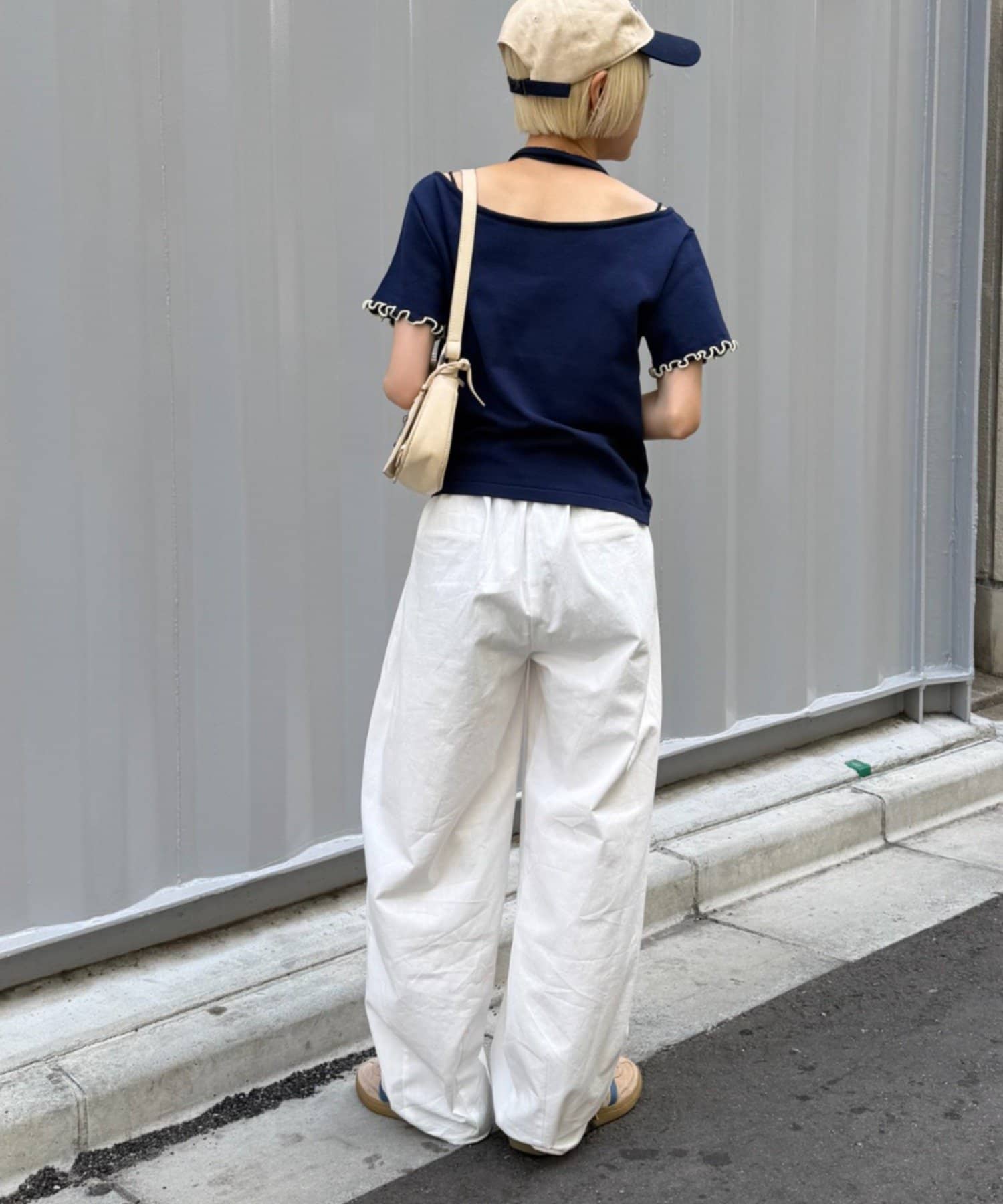 OUTLET(アウトレット) 【w closet】イージーギャザーコクーンパンツ