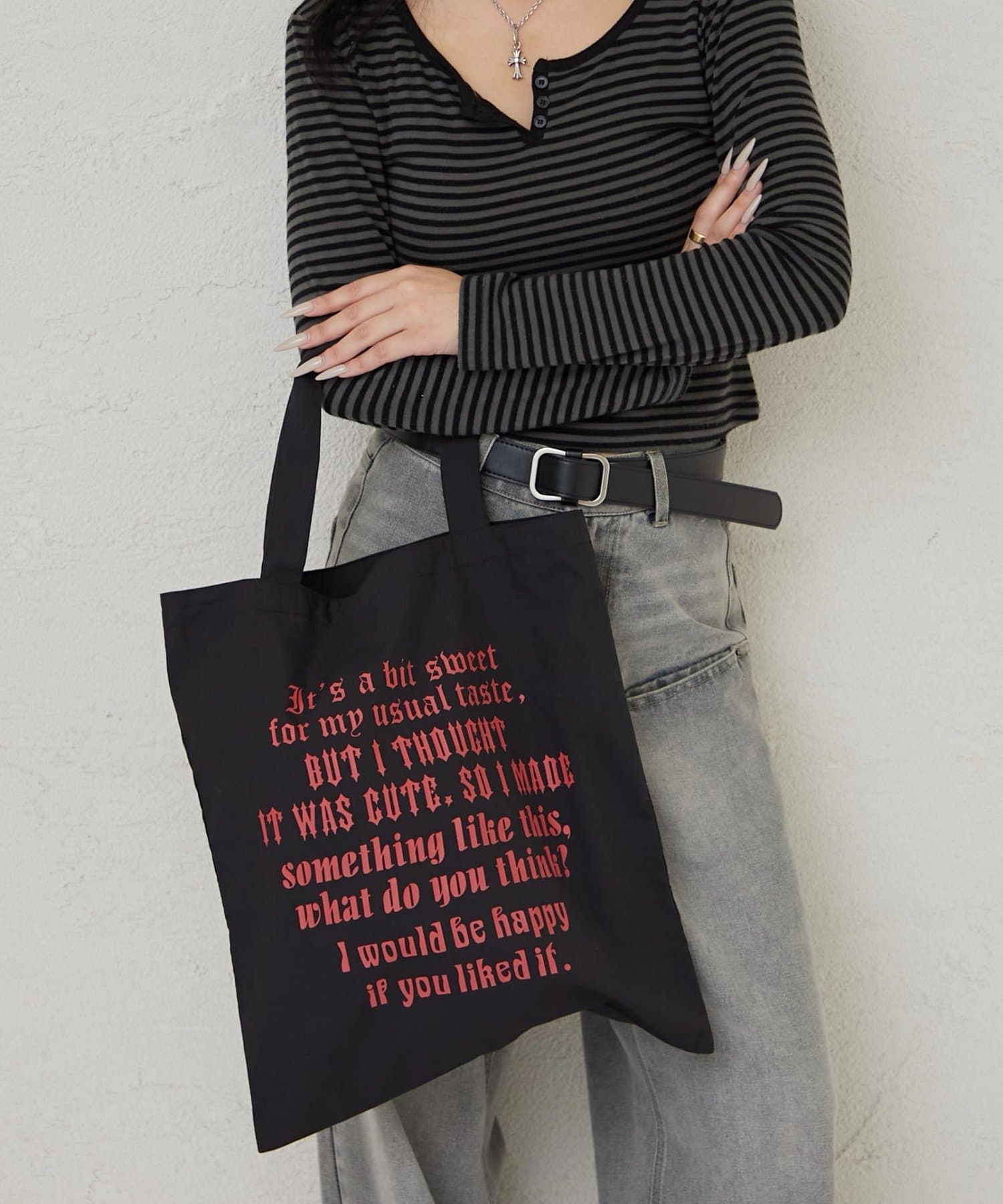 OUTLET(アウトレット) 【WHO'S WHO gallery】アソートメッセージロゴトートバッグ