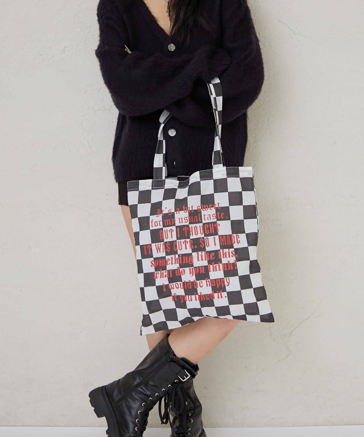 OUTLET(アウトレット) 【WHO'S WHO gallery】アソートメッセージロゴトートバッグ