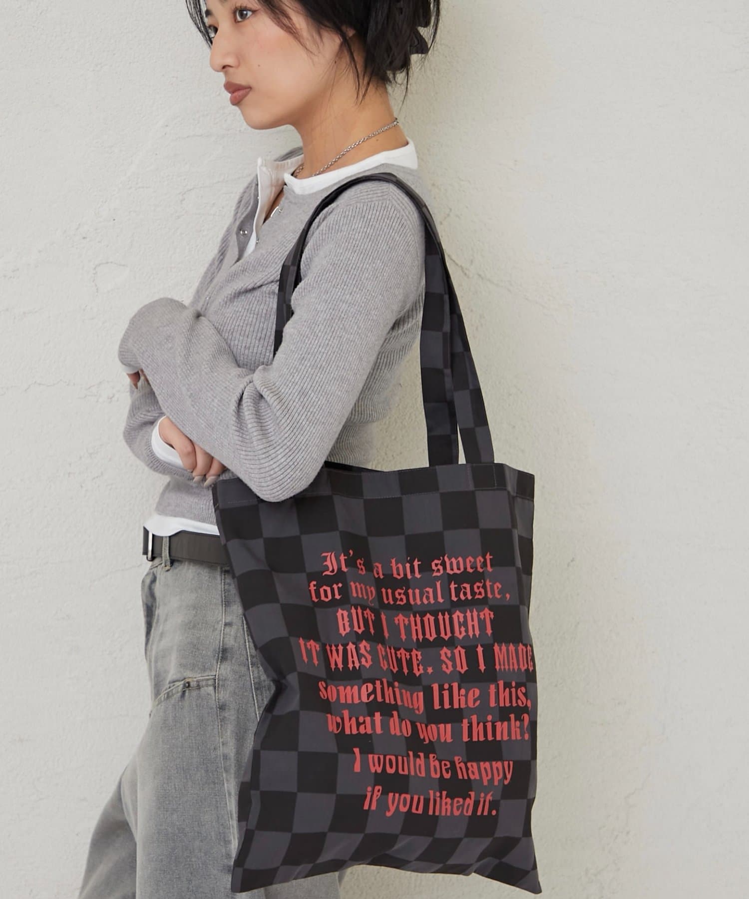 OUTLET(アウトレット) 【WHO'S WHO gallery】アソートメッセージロゴトートバッグ